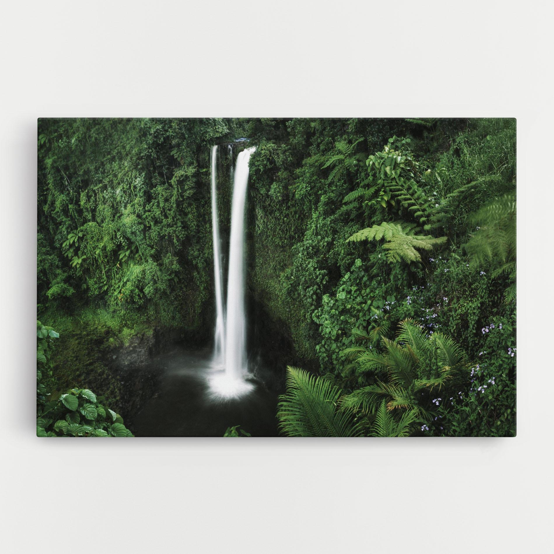 Tablou Canvas Green Nature Waterfall mockup 0