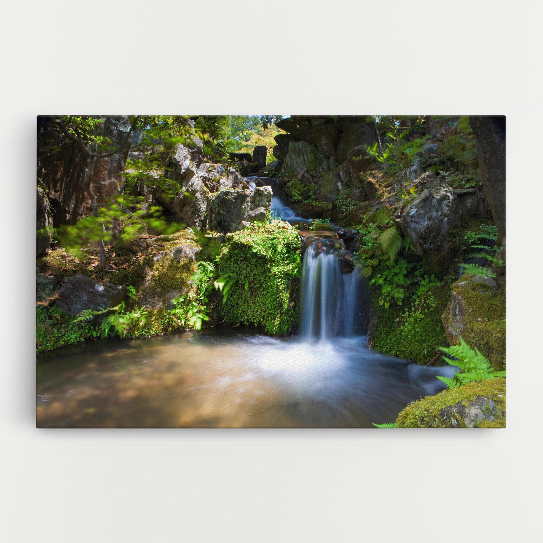 Tablou Canvas Jungle View Waterfall mockup 0