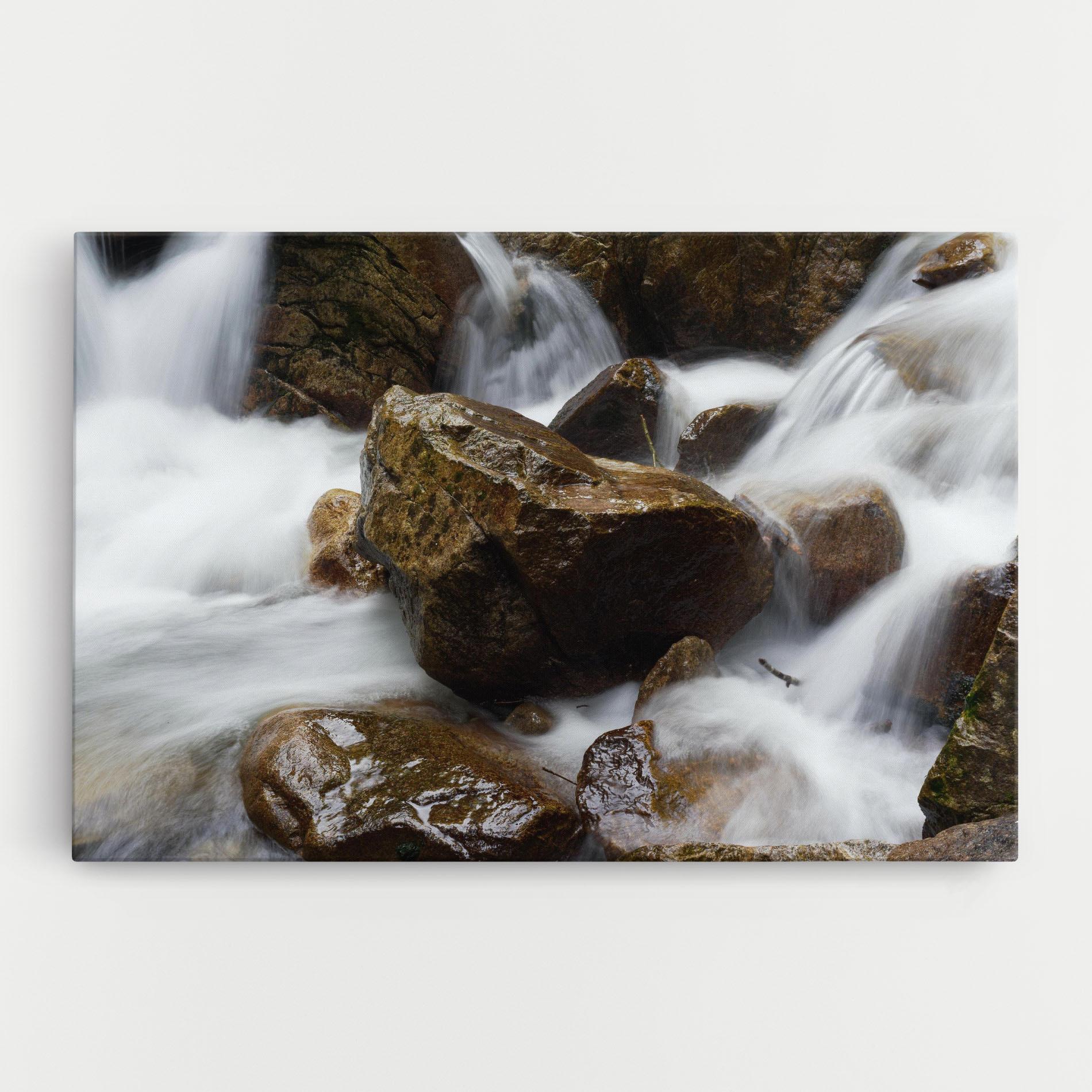 Tablou Canvas Shiny Rocks Waterfall mockup 0
