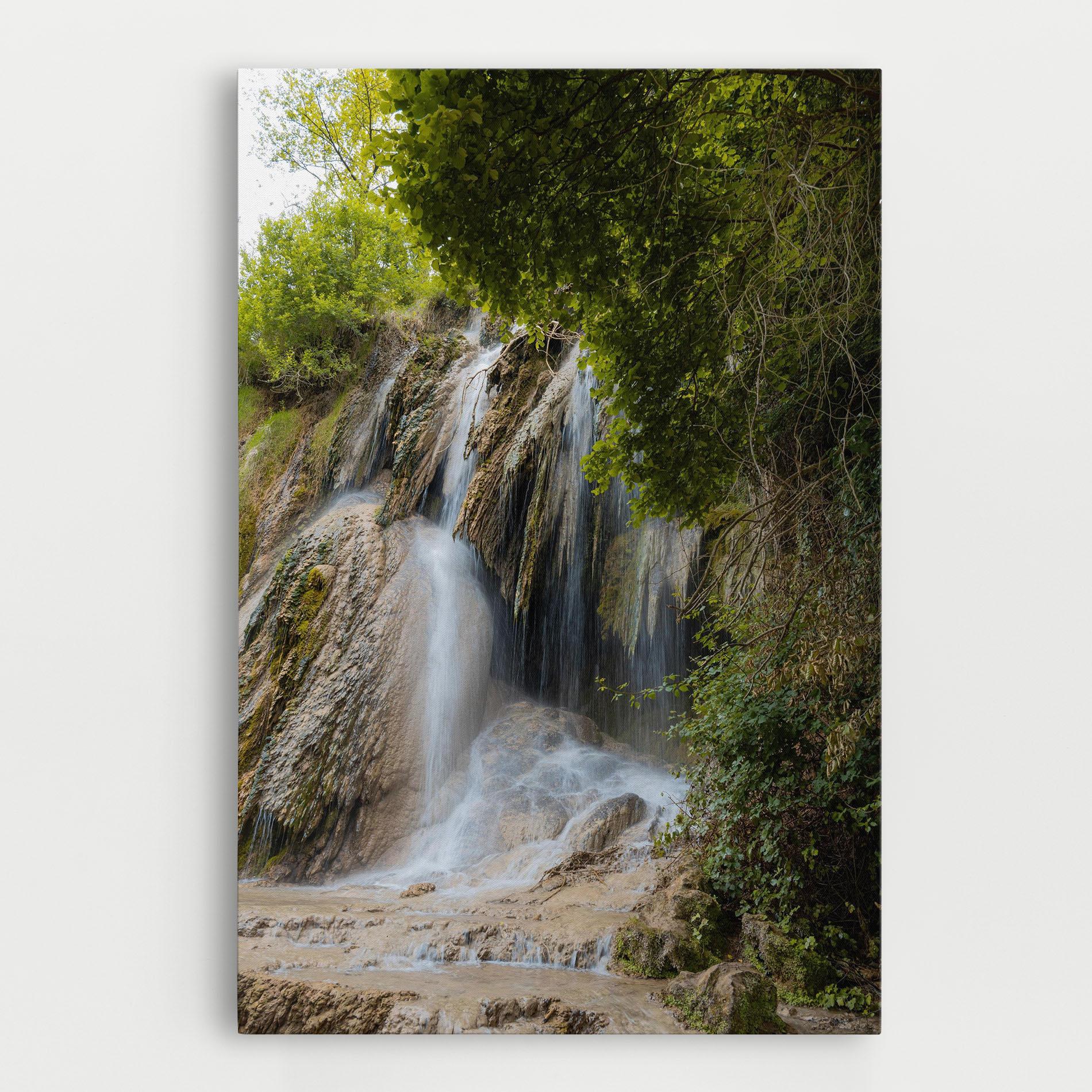 Tablou Canvas Forest Waterfall View mockup 0