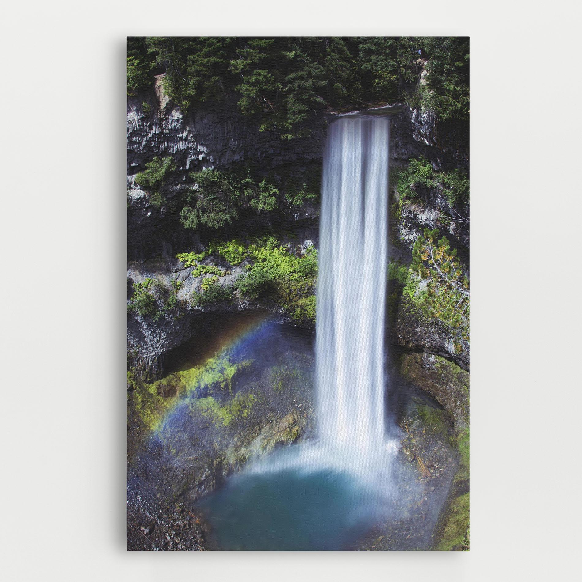 Tablou Canvas Pretty Rainbow Waterfall mockup 0