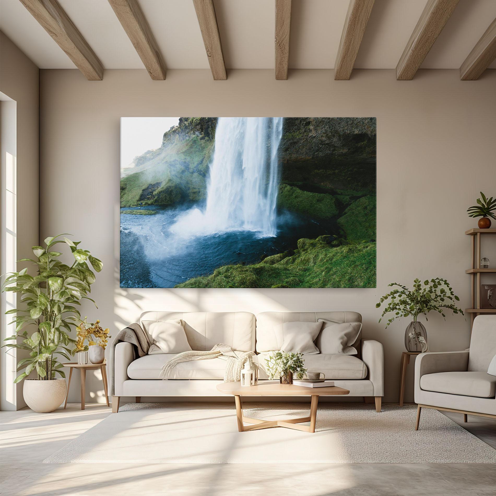 Tablou Canvas Majestic Waterfall mockup 6