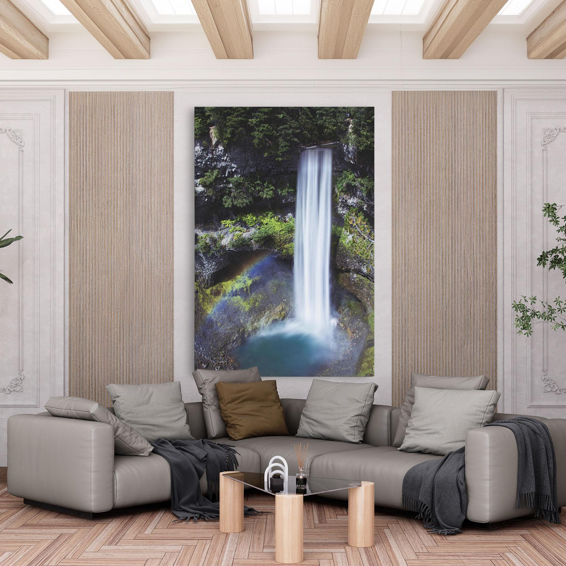 Tablou Canvas Pretty Rainbow Waterfall mockup 6