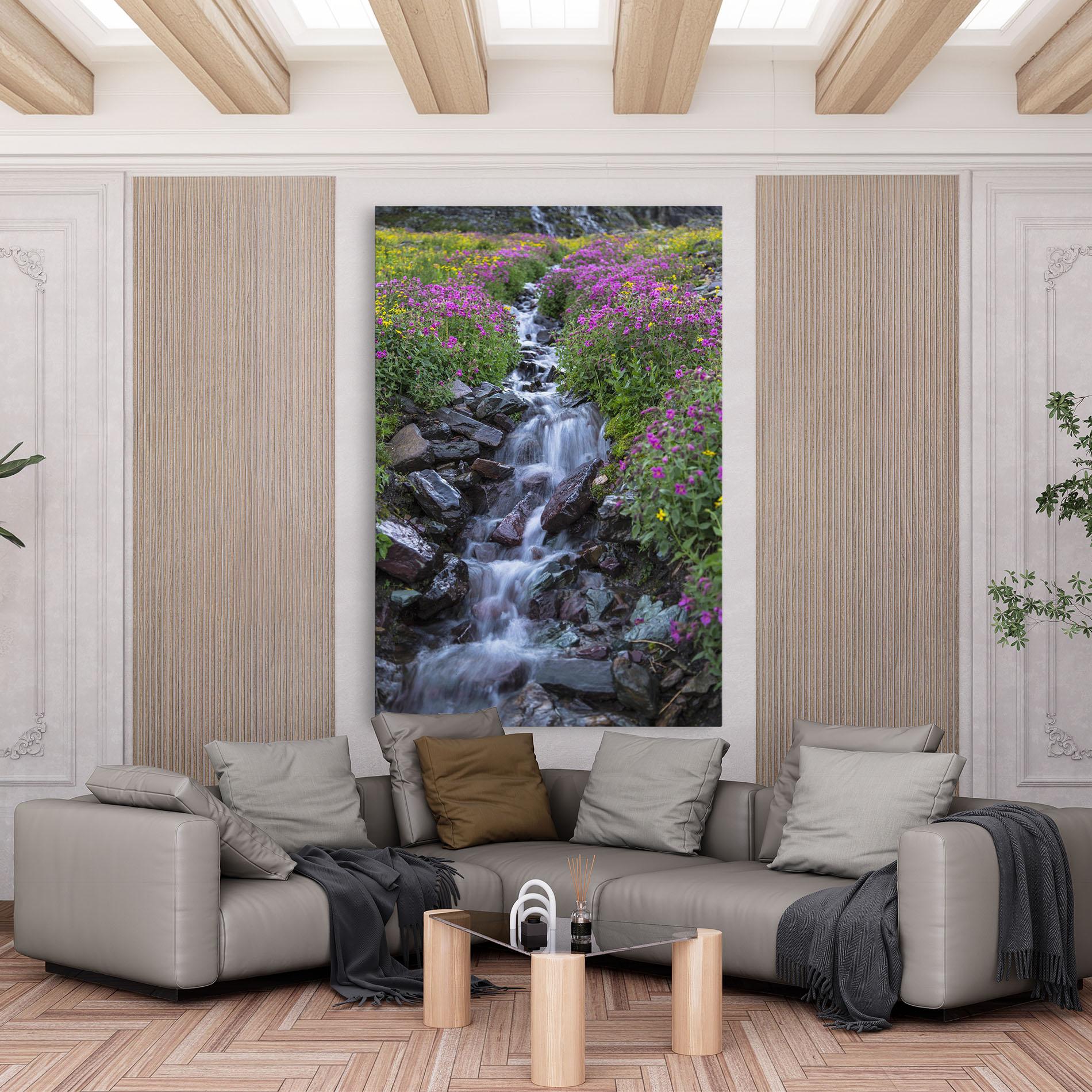 Tablou Canvas Water Falling Field mockup 6