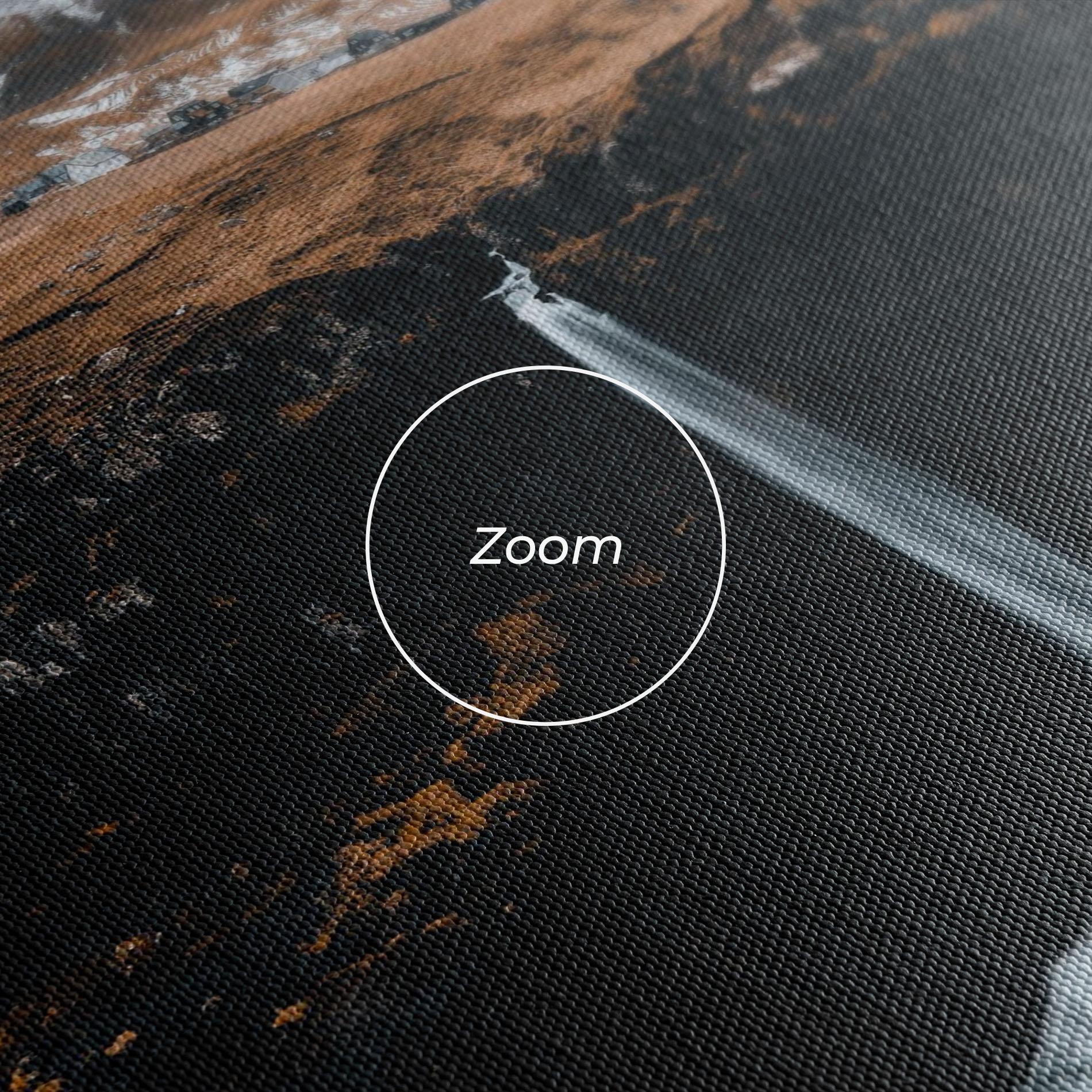 Tablou Canvas Black Houses Waterfall mockup 3
