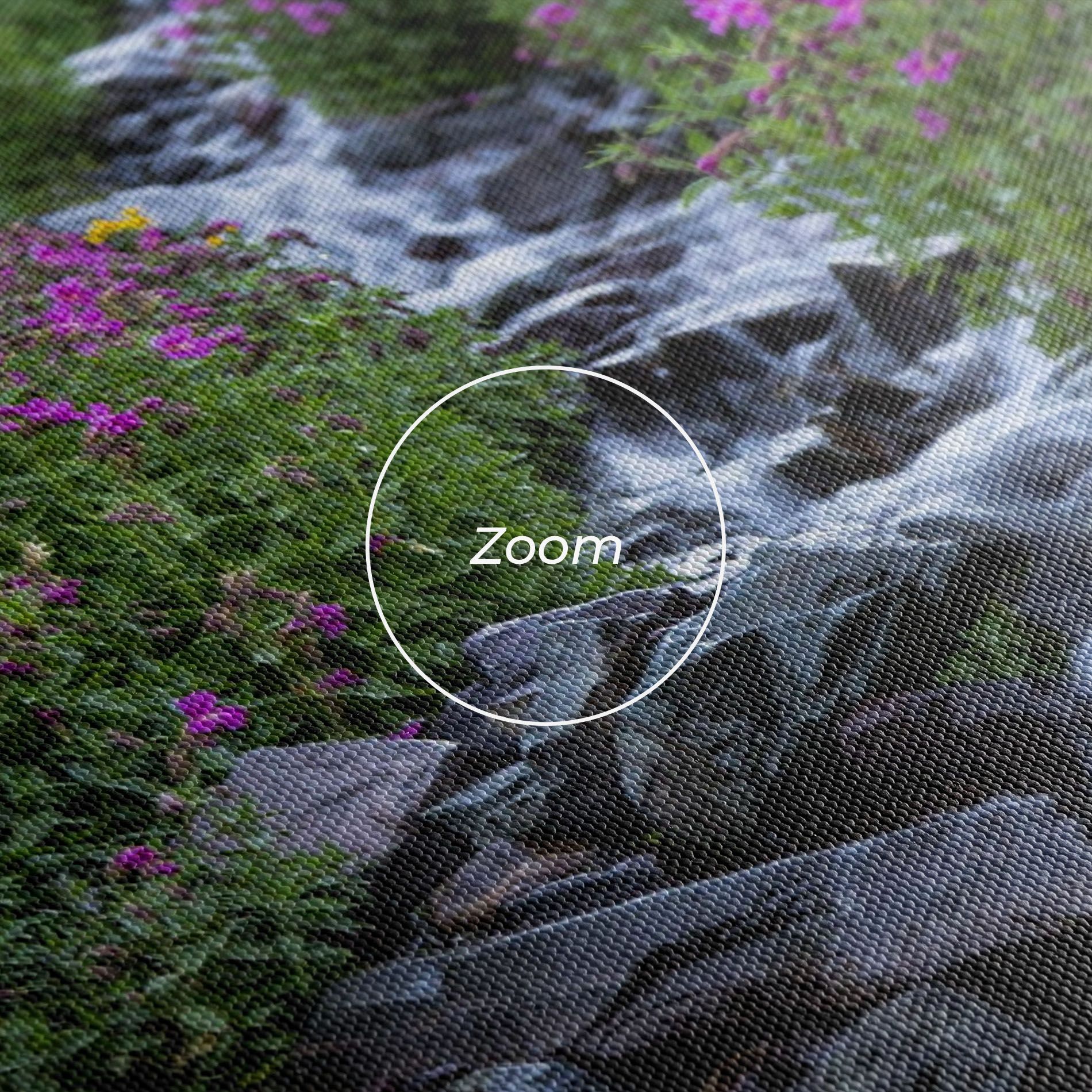 Purple Field Waterfall mockup 3