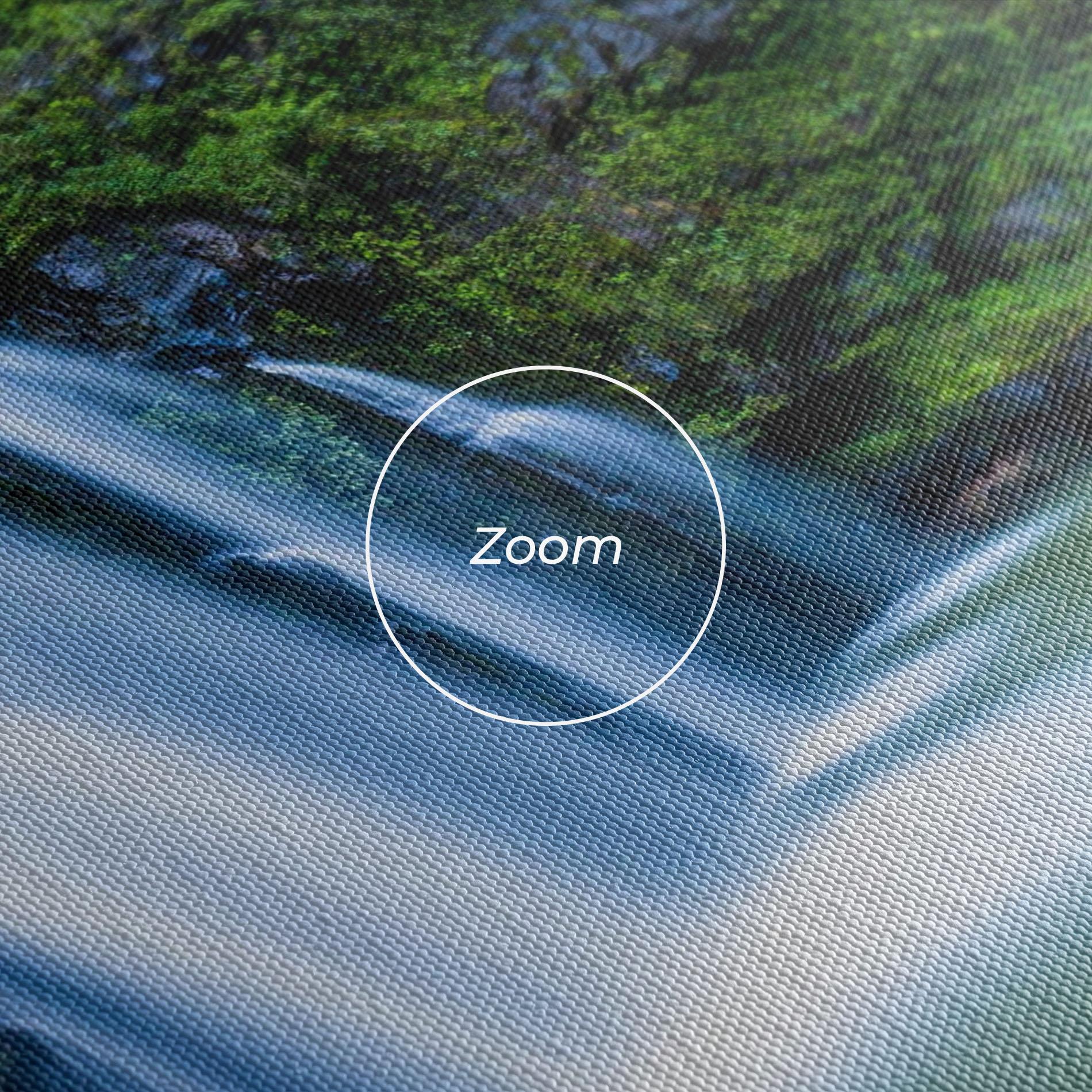 Tablou Canvas Swimming In Waterfall mockup 3