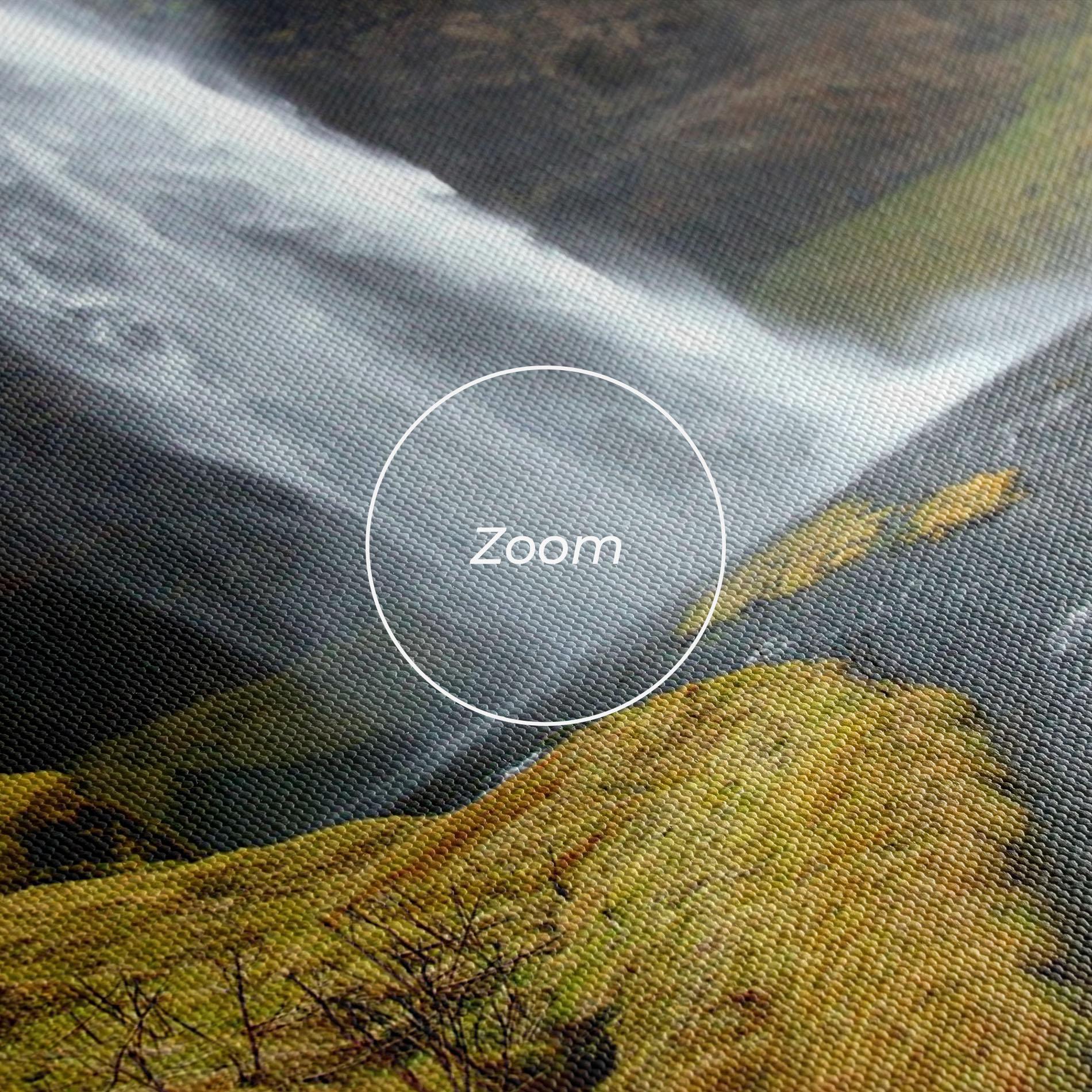 Tablou Canvas Yellow Grass Waterfall mockup 3