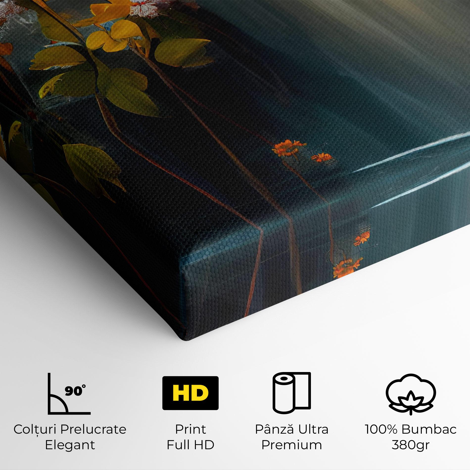 Tablou Canvas Flowers Waterfall mockup 4