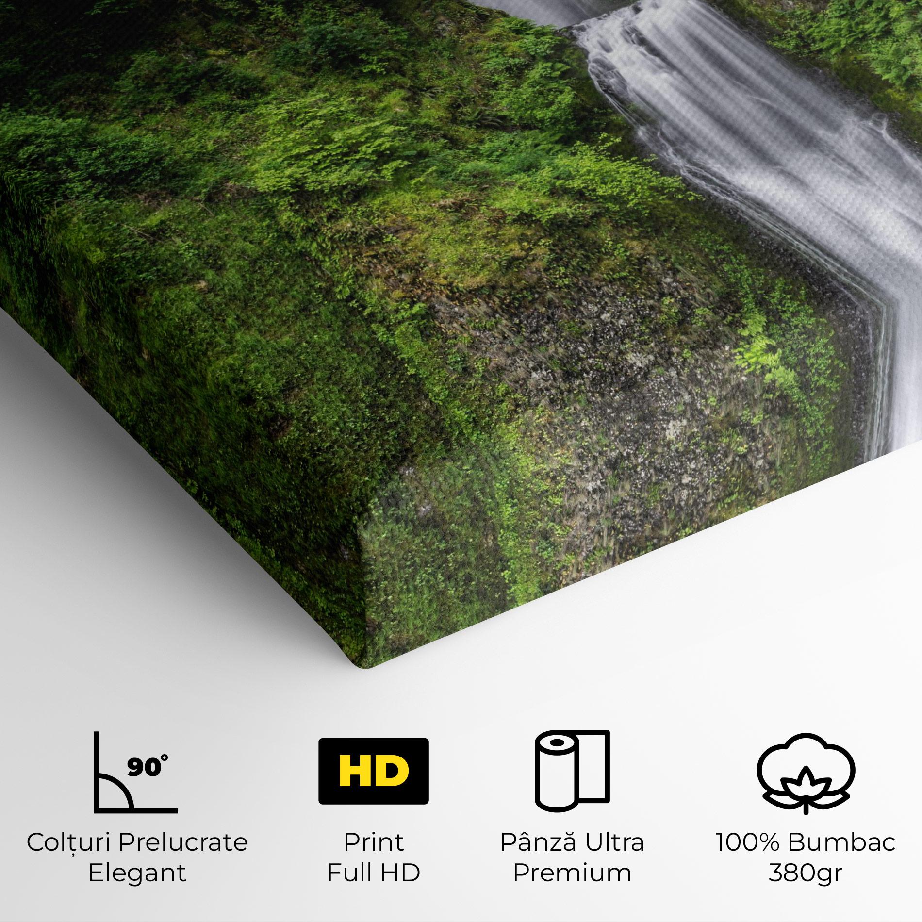 Tablou Canvas Green Leaves Bridge View mockup 4