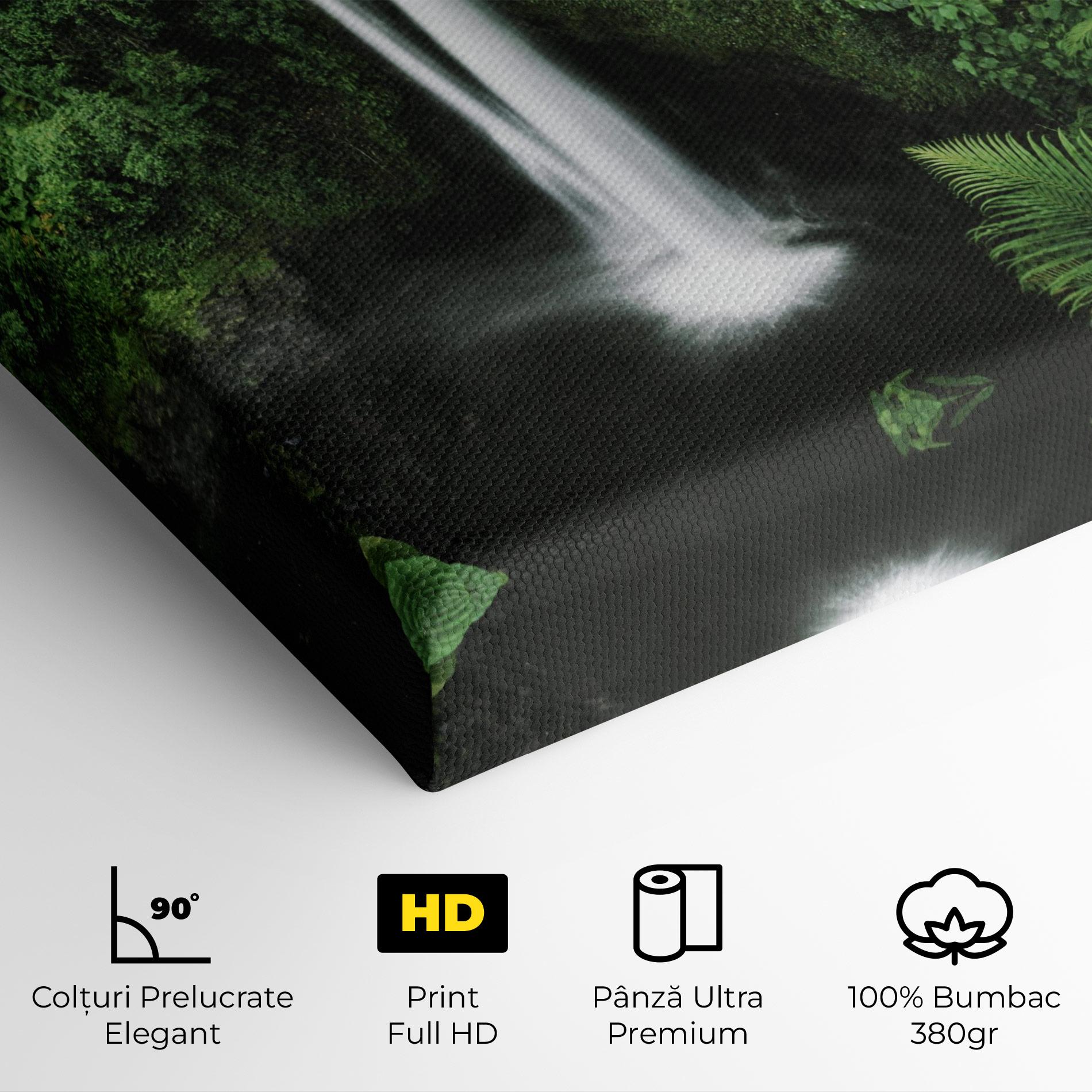 Tablou Canvas Green Nature Waterfall mockup 4