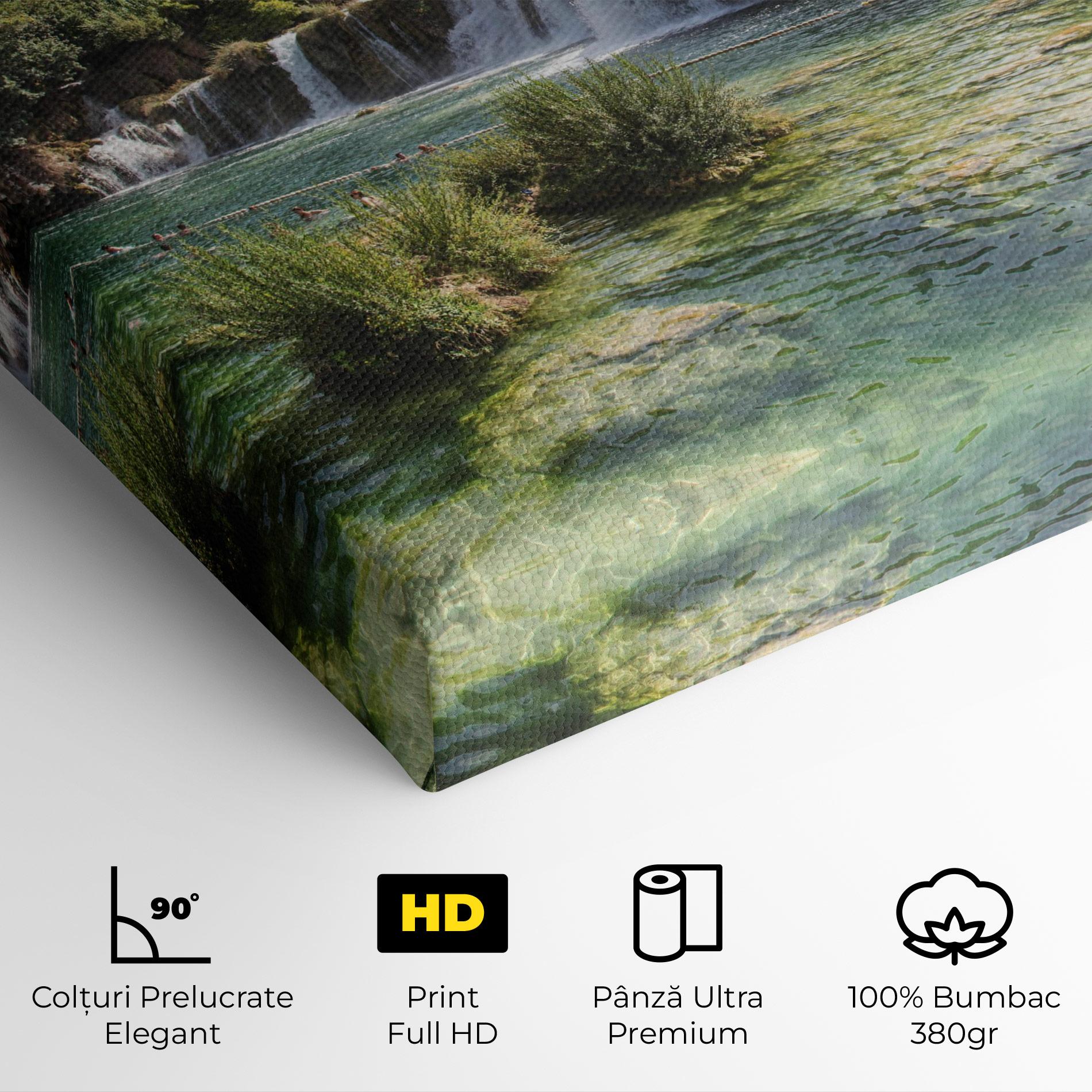 Tablou Canvas Green Waterfall mockup 4