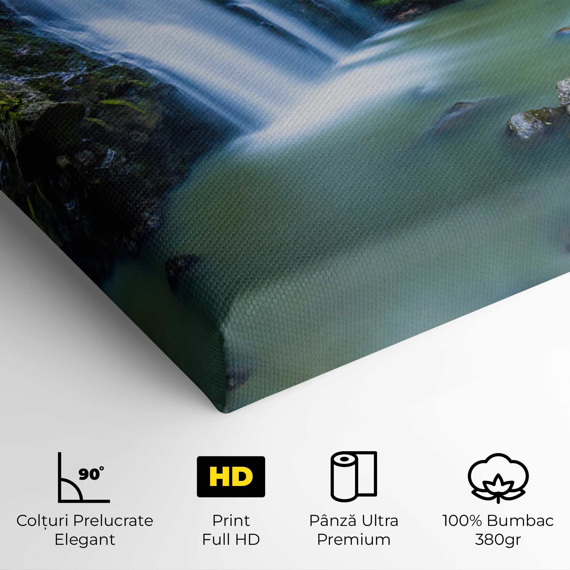 Swimming In Waterfall mockup 4
