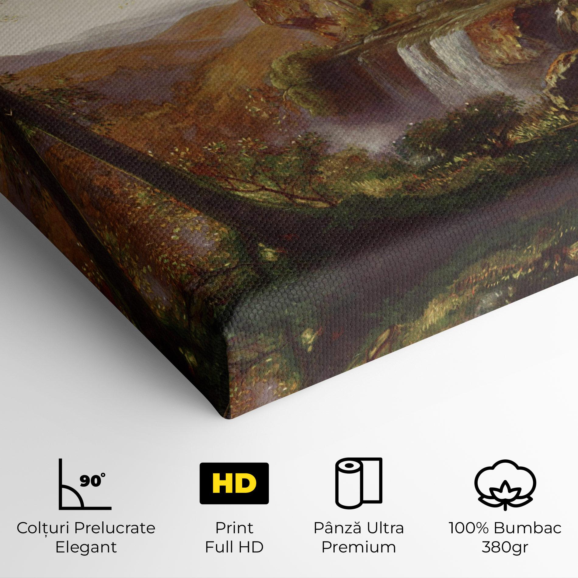 Tablou Canvas Waterfall Painting mockup 4