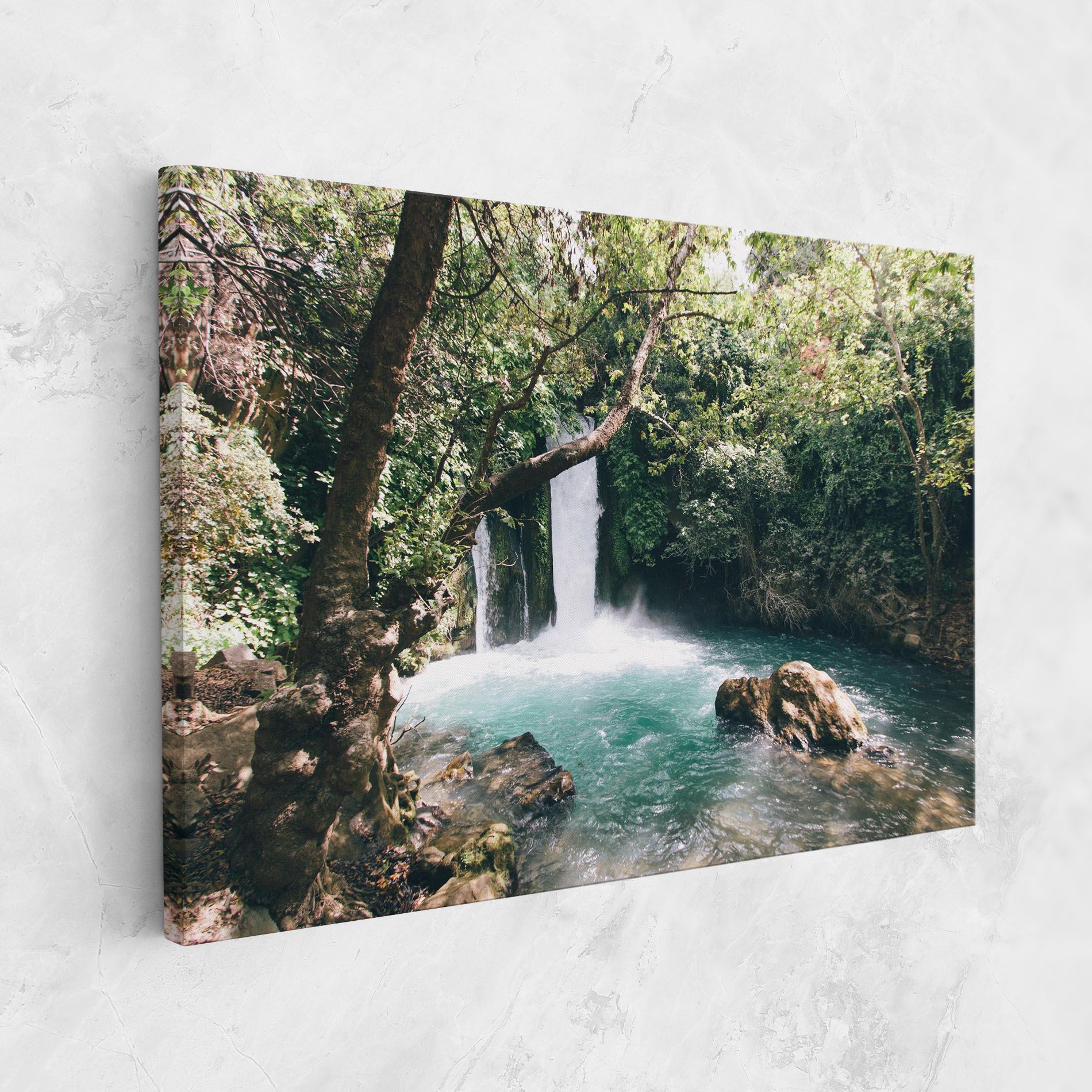 Beautiful Blue Waterfall mockup 1
