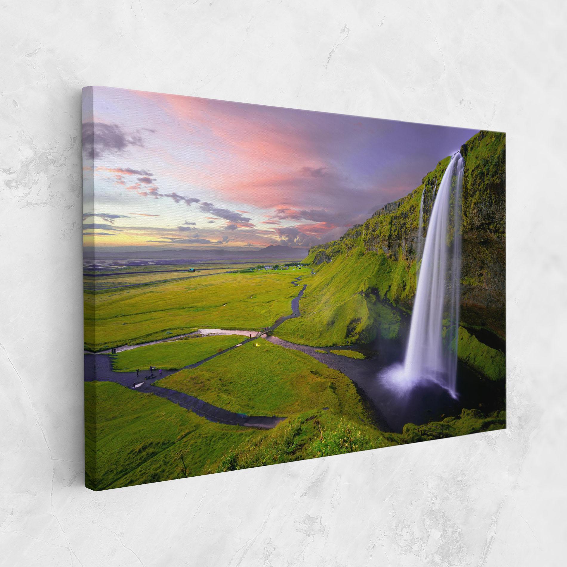 Tablou Canvas Pink Wky Waterfall mockup 1