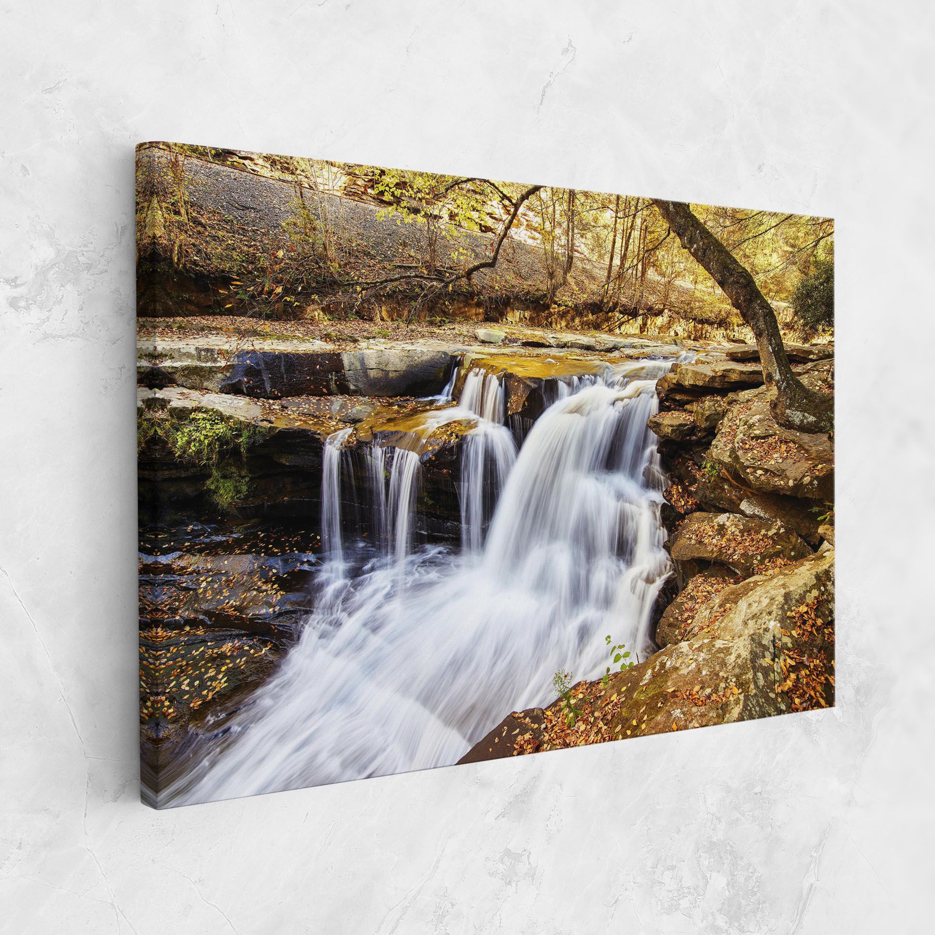 Pretty Autumn Waterfall mockup 1