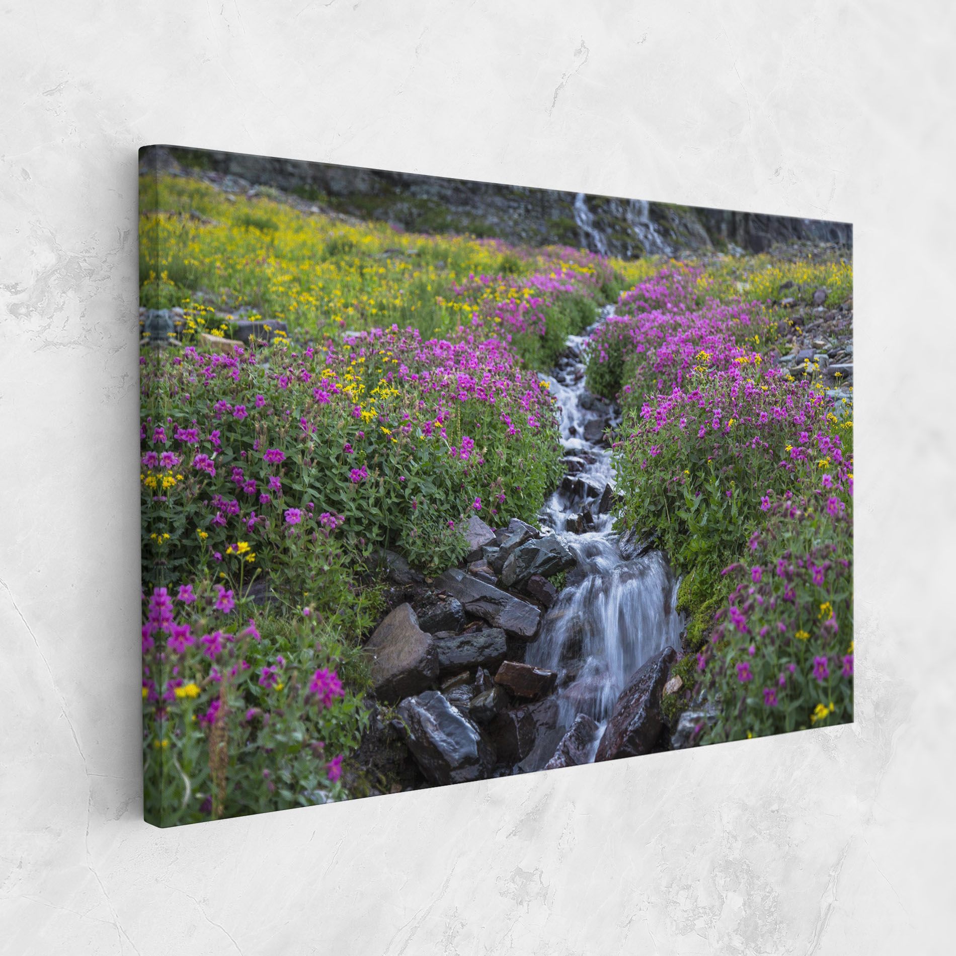 Purple Field Waterfall mockup 1