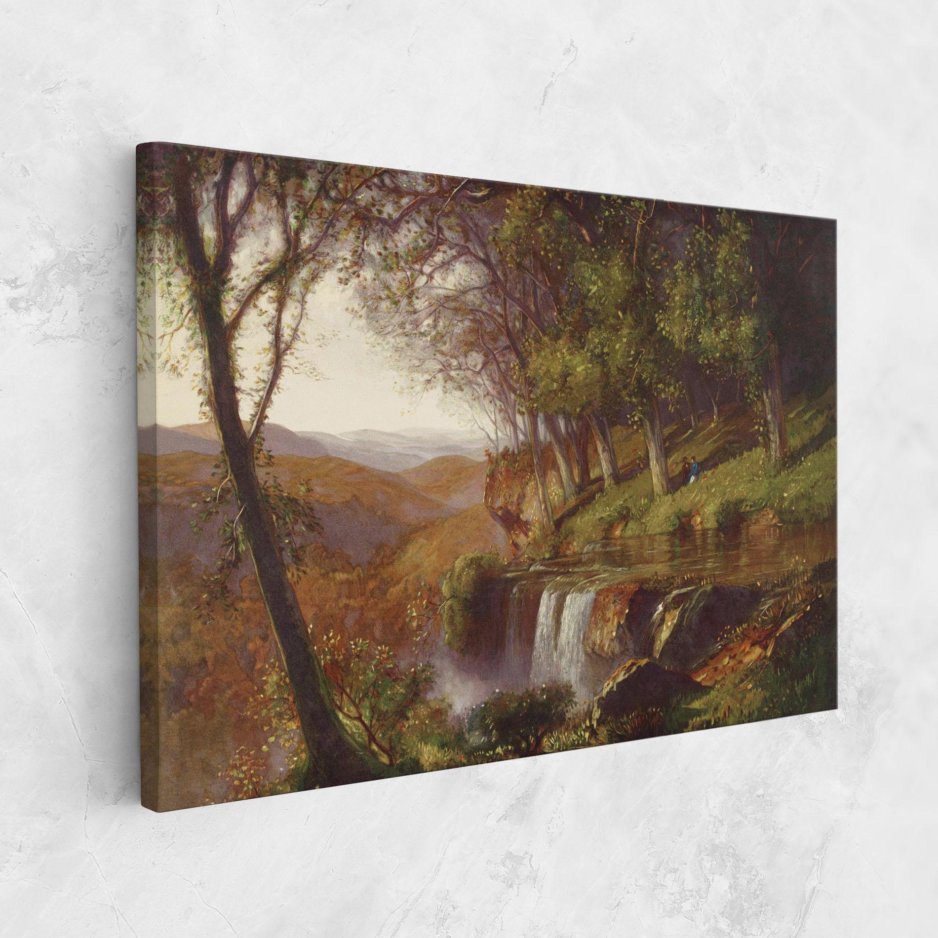 Tablou Canvas Waterfall Painting mockup 1