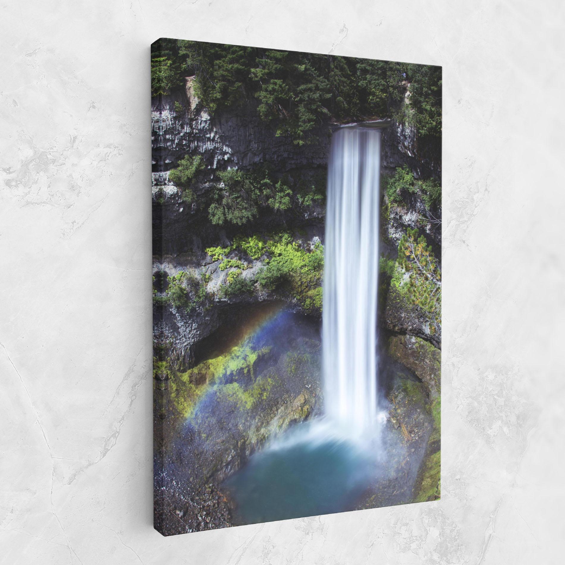Tablou Canvas Pretty Rainbow Waterfall mockup 1