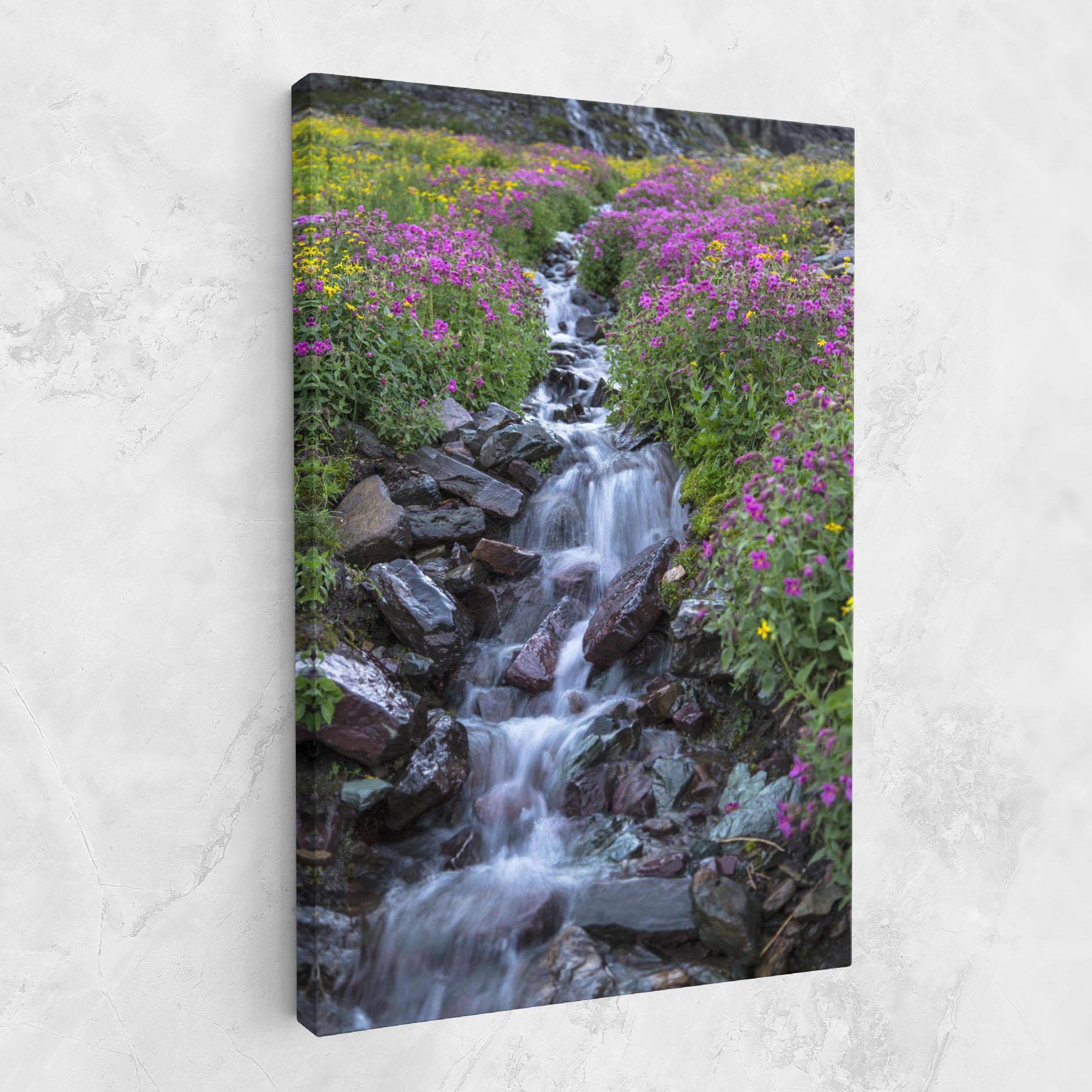 Tablou Canvas Water Falling Field mockup 1