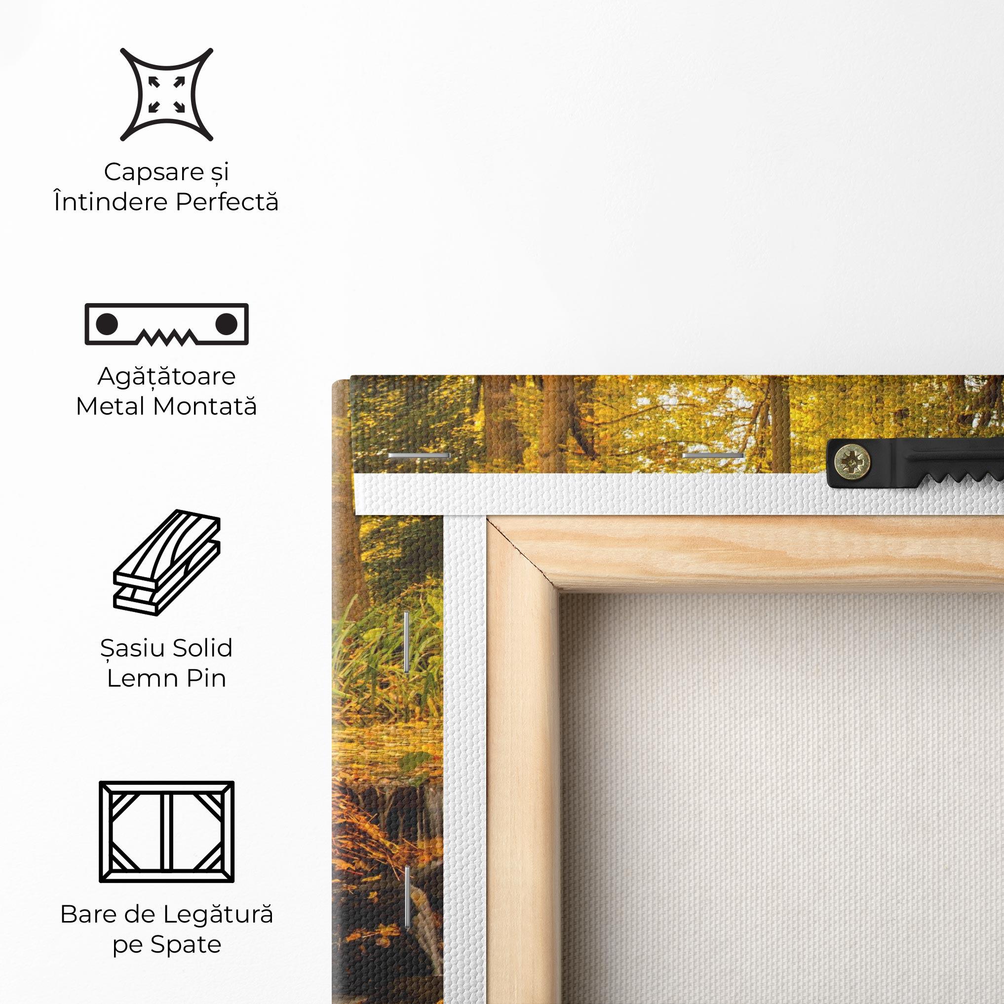 Tablou Canvas Autumn Pretty Waterfall mockup 5