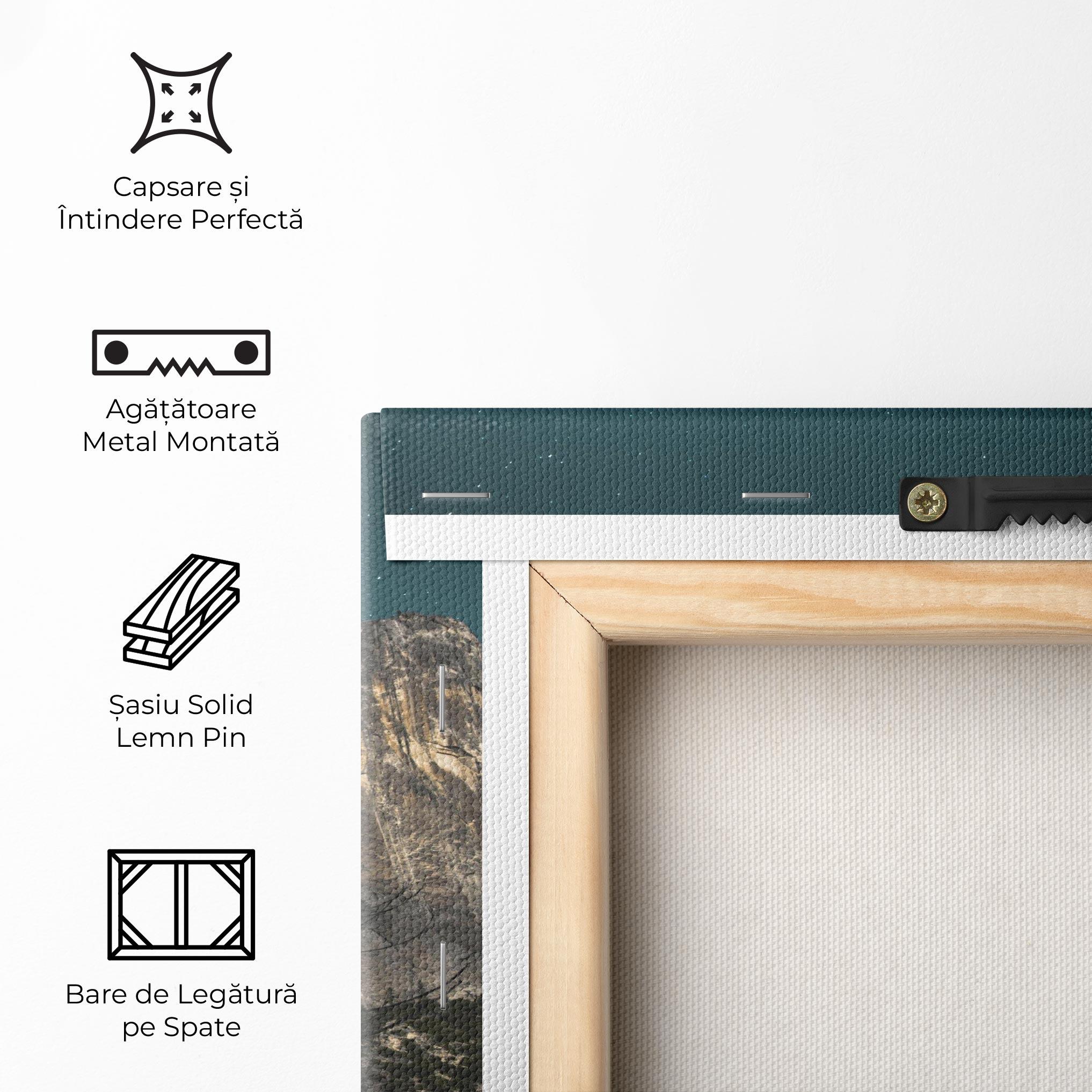 Tablou Canvas Dark Blue Sky Waterfall mockup 5