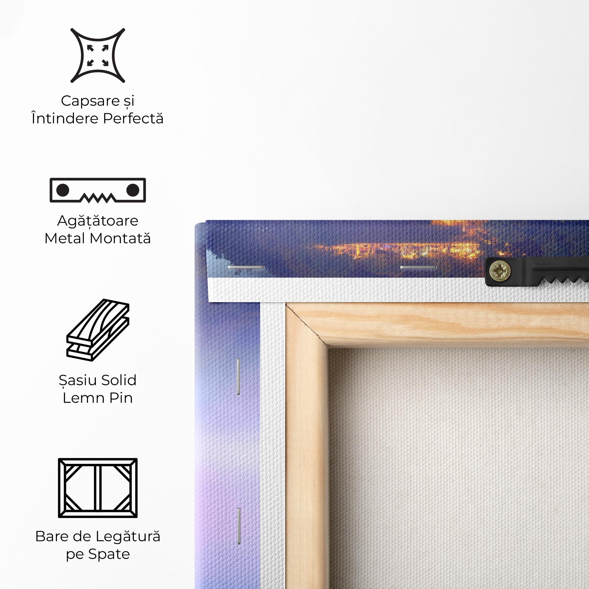 Tablou Canvas Dreamy Purple Waterfall mockup 5