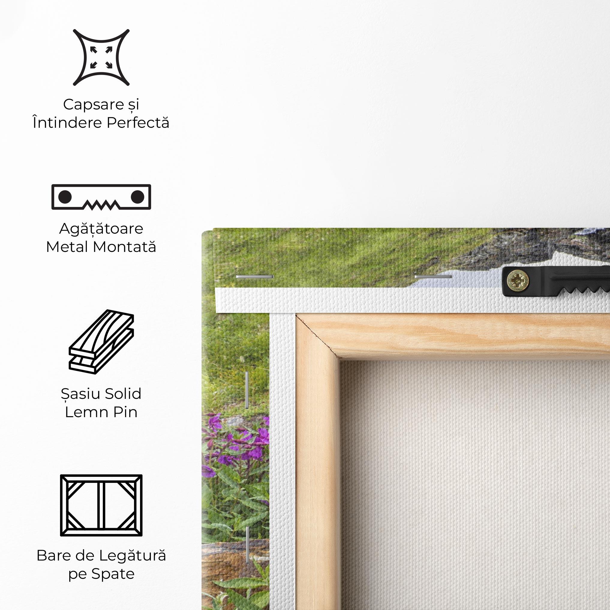 Tablou Canvas Purple Flowers Waterfall mockup 5