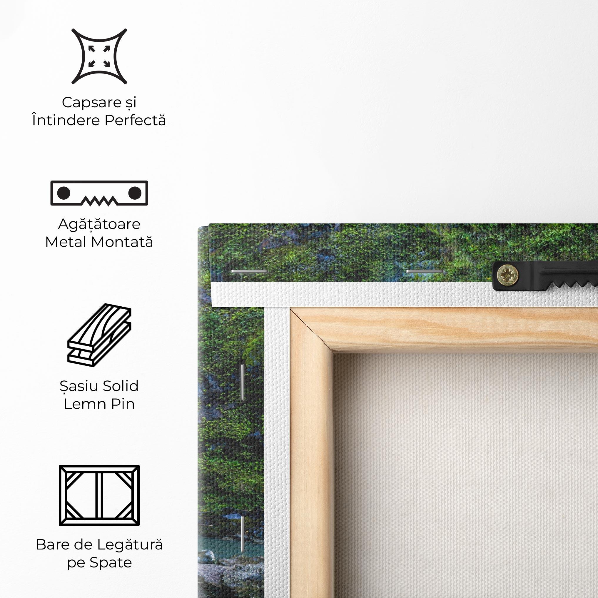 Tablou Canvas Swimming In Waterfall mockup 5