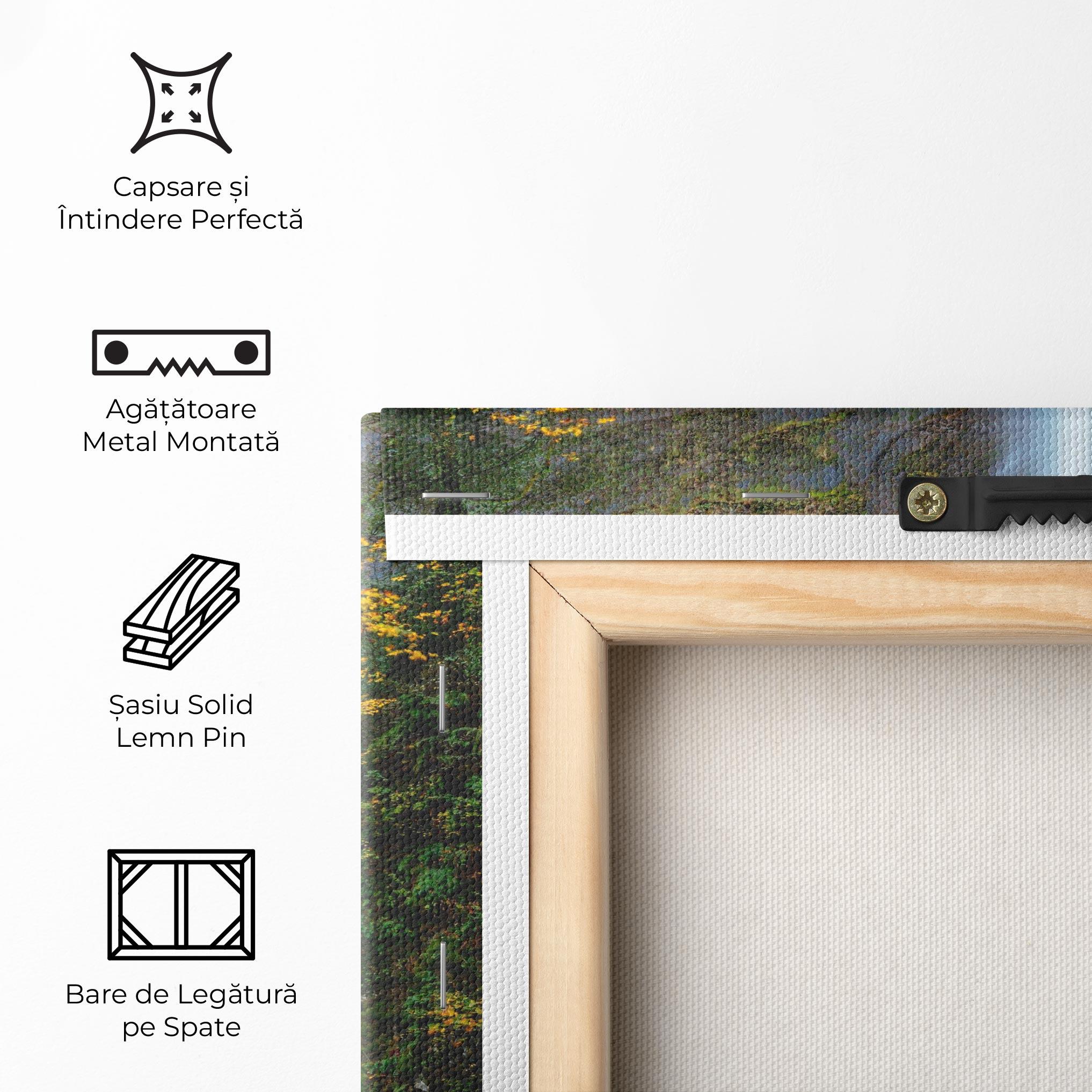 Tablou Canvas Yellow Leaves Bridge mockup 5