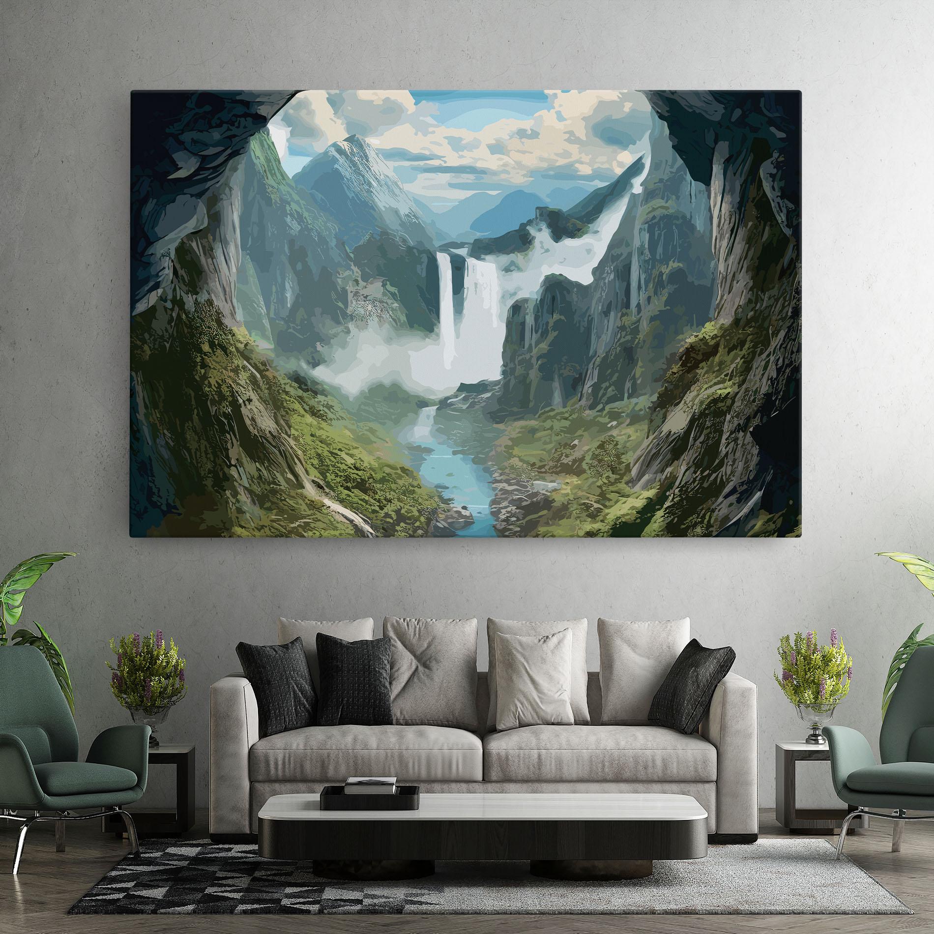Tablou Canvas Amazing Waterfall mockup 7