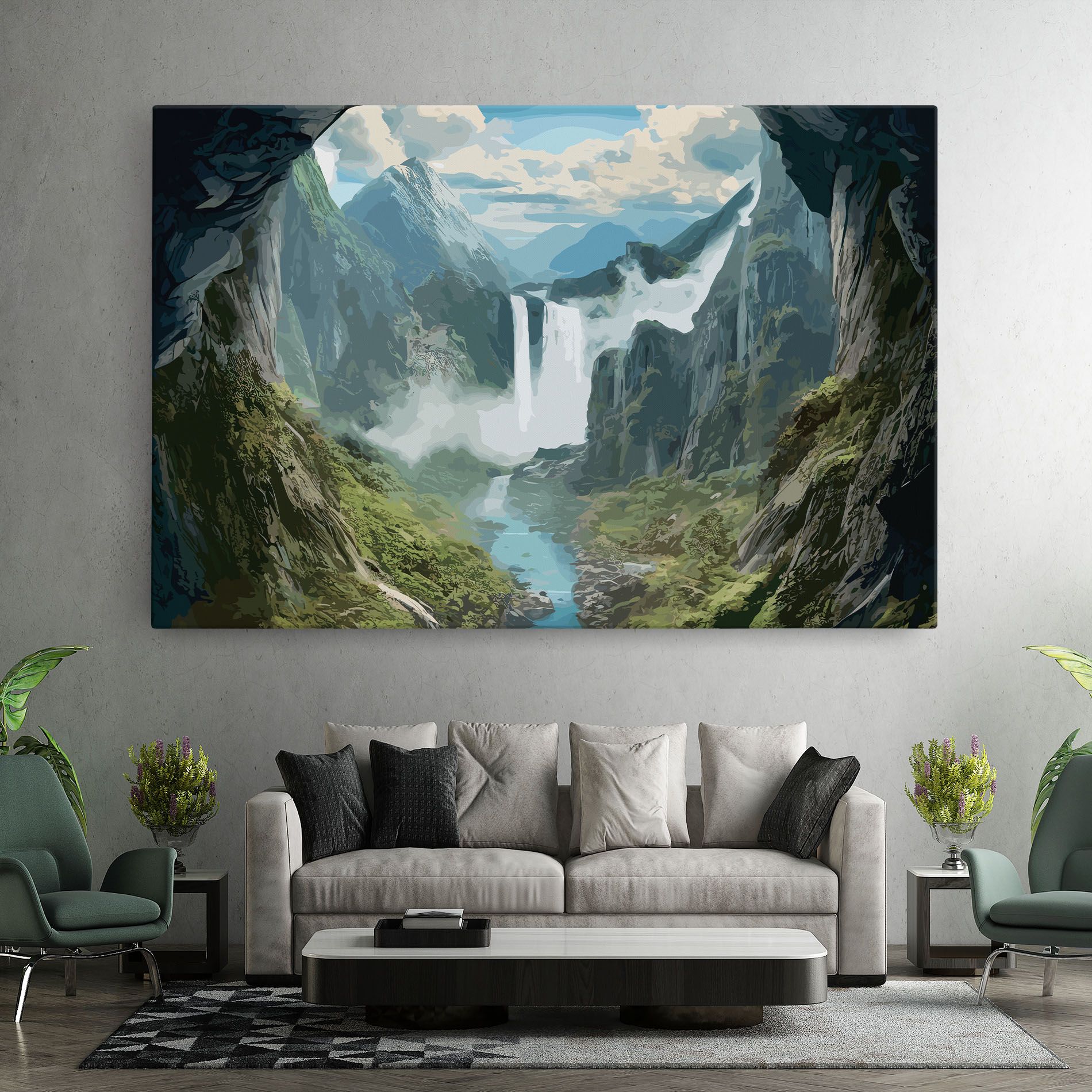 Amazing Waterfall mockup 7