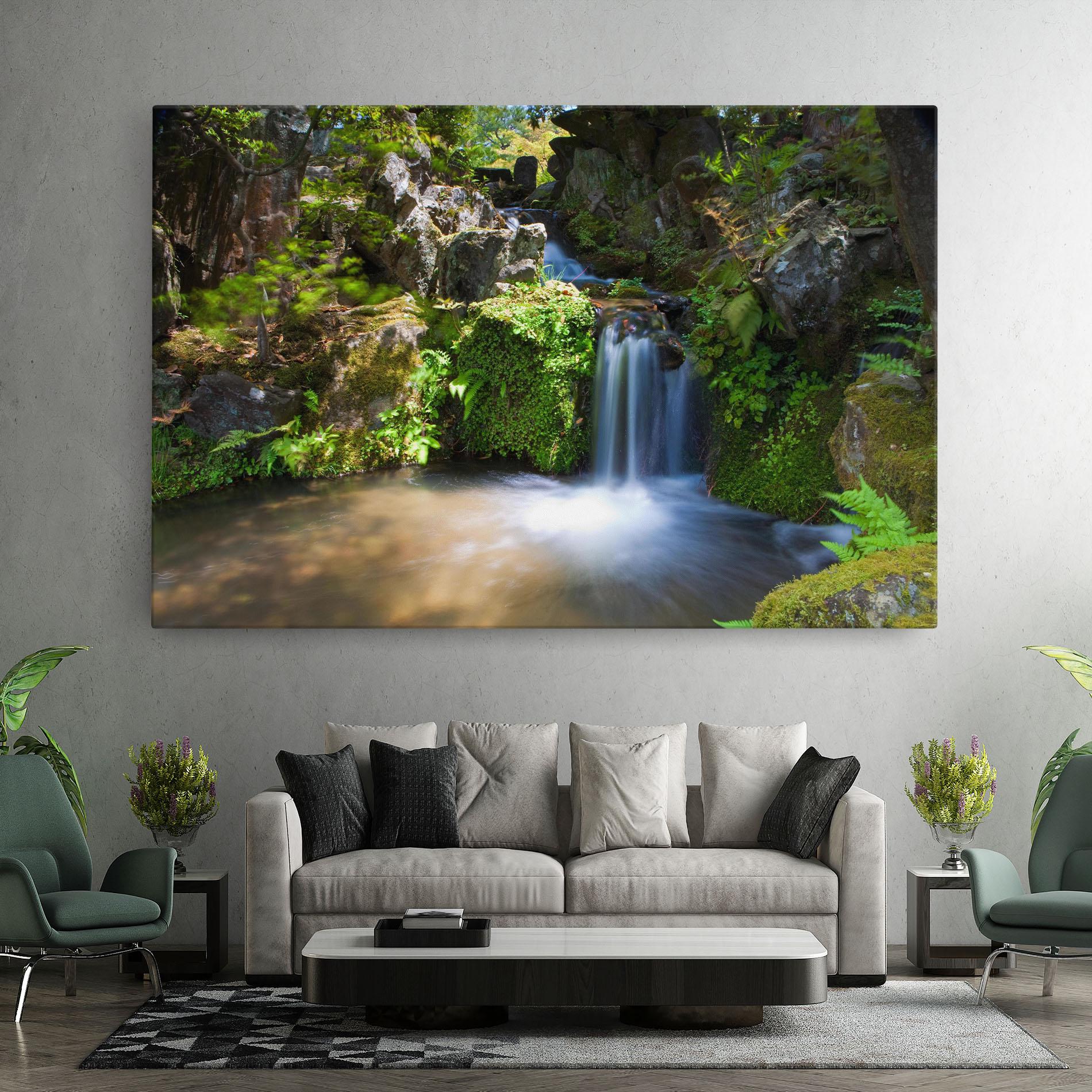 Tablou Canvas Jungle View Waterfall mockup 7