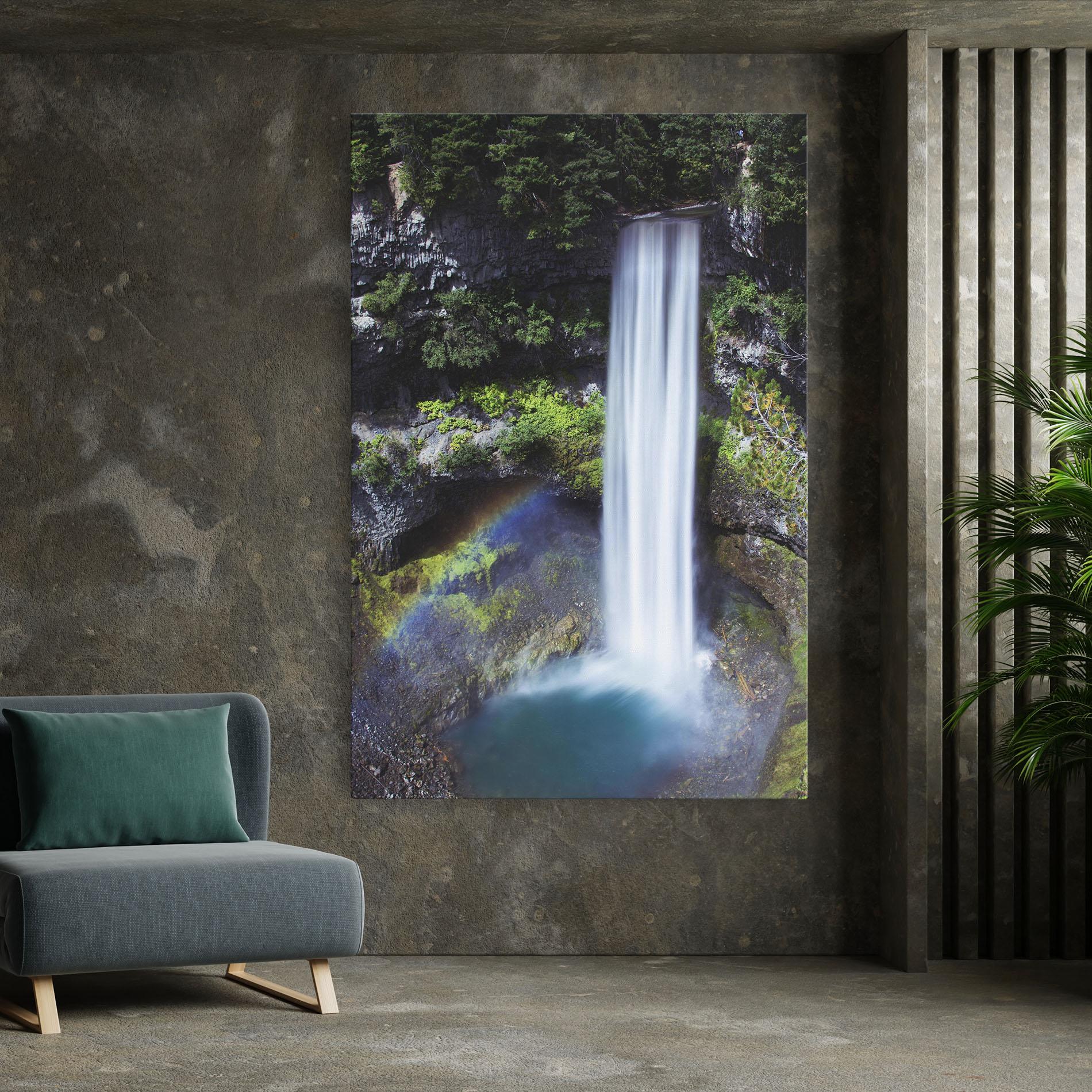 Tablou Canvas Pretty Rainbow Waterfall mockup 7