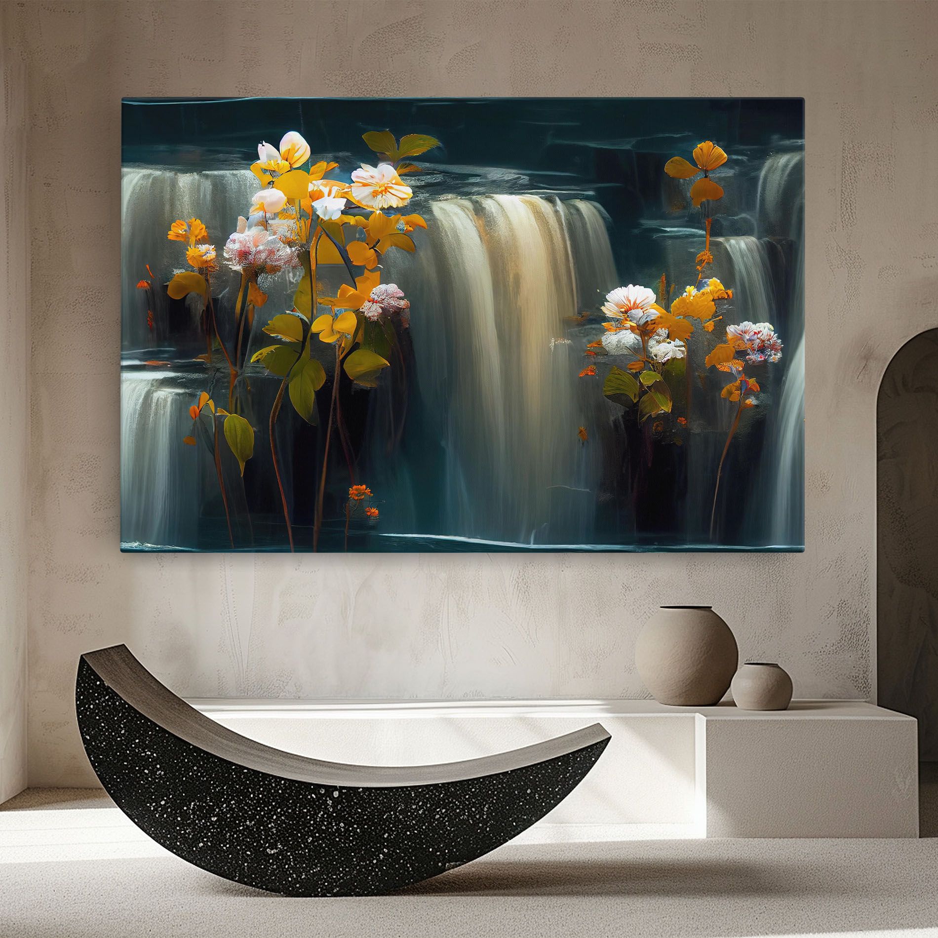 Flowers Waterfall mockup 8