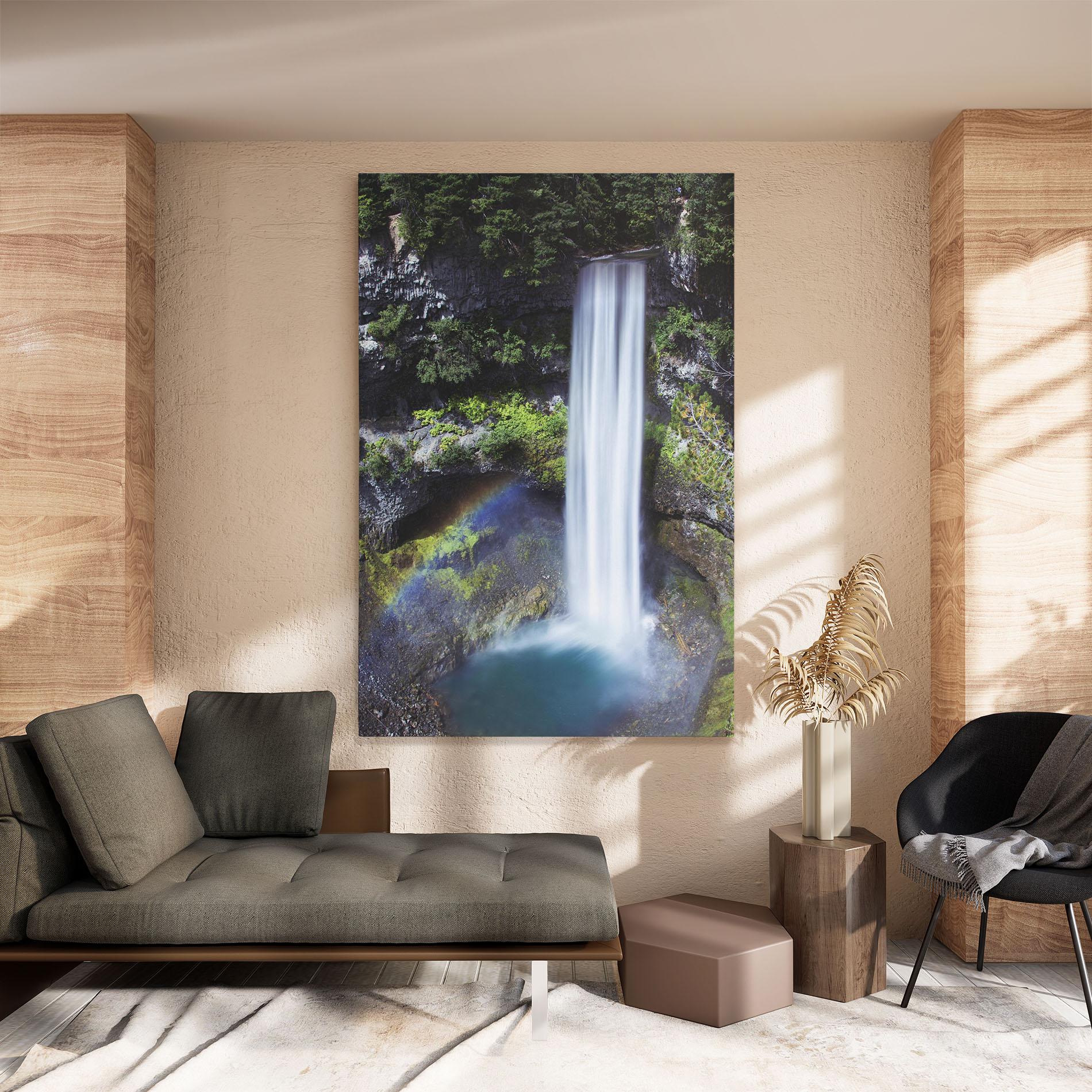 Tablou Canvas Pretty Rainbow Waterfall mockup 8