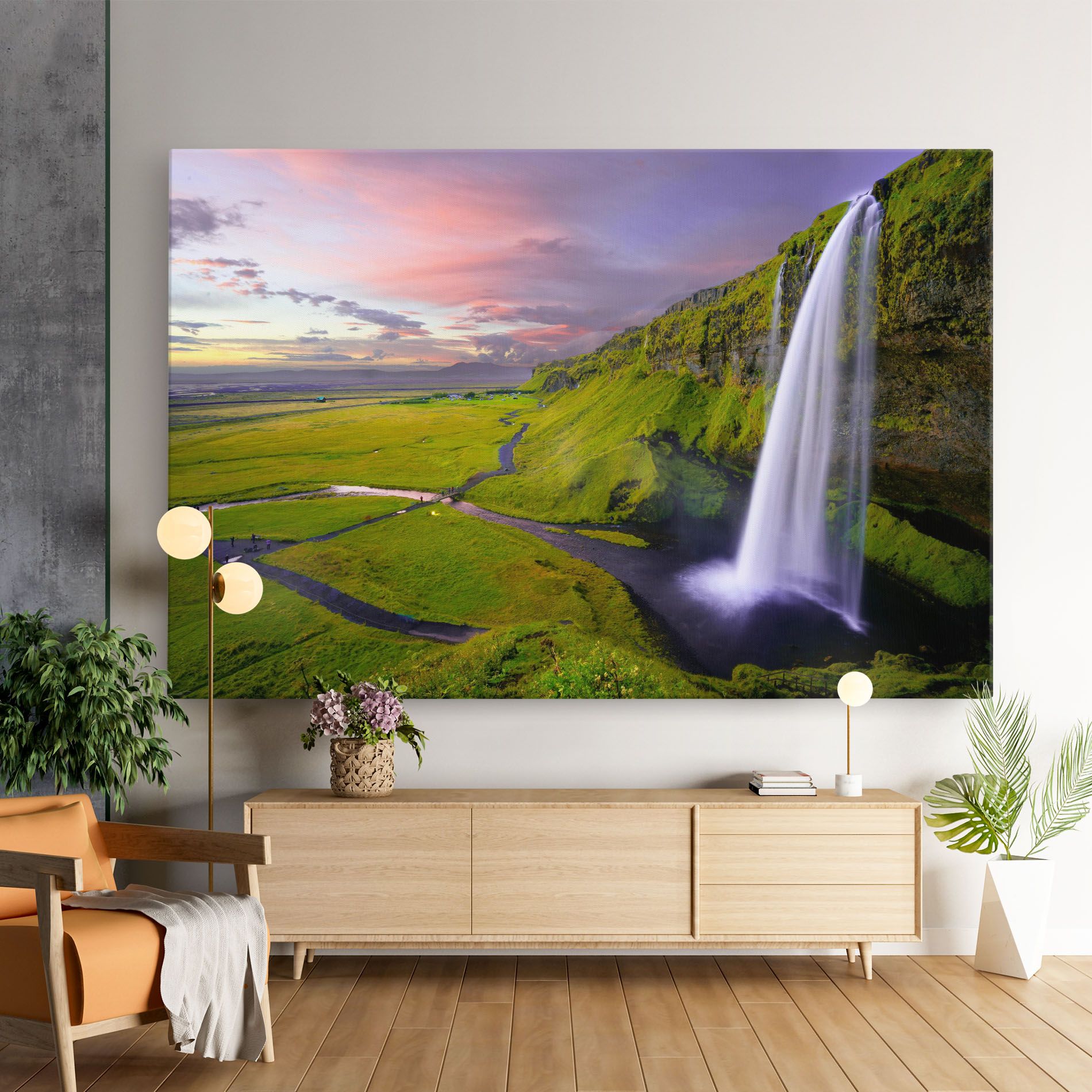 Pink Wky Waterfall mockup 9