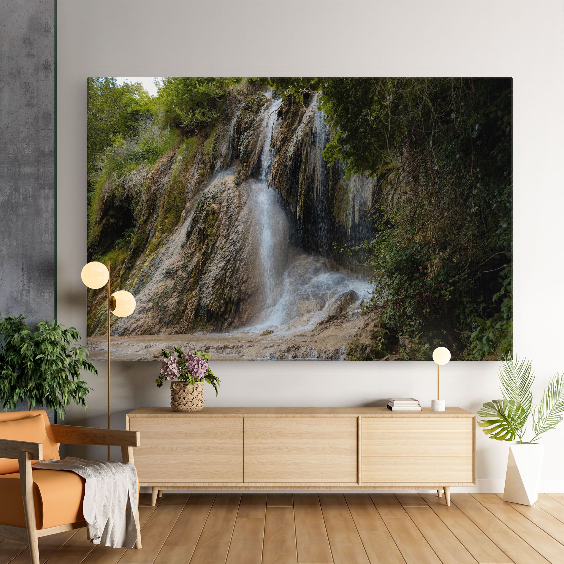 Pretty Waterfall Forest mockup 9