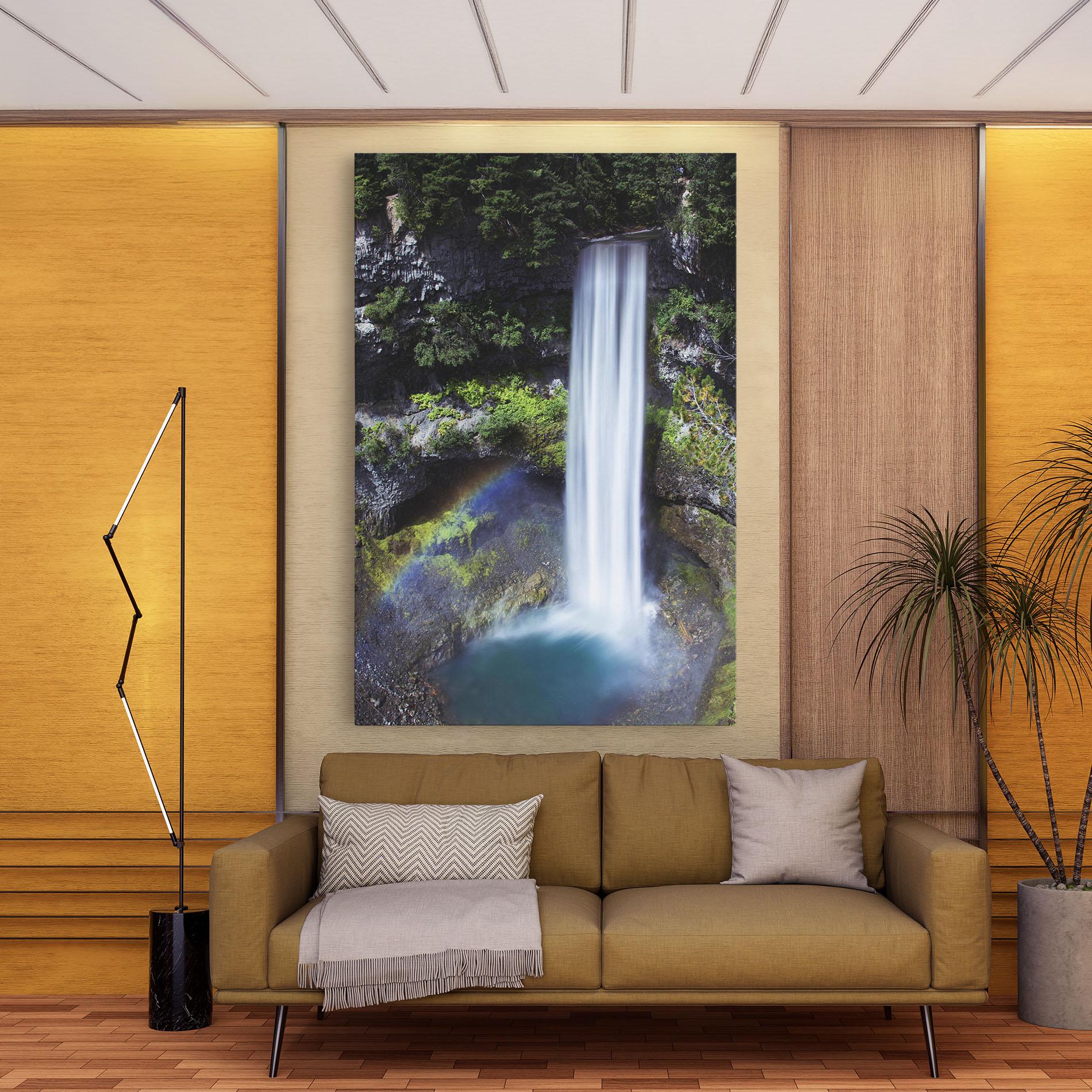 Tablou Canvas Pretty Rainbow Waterfall mockup 9