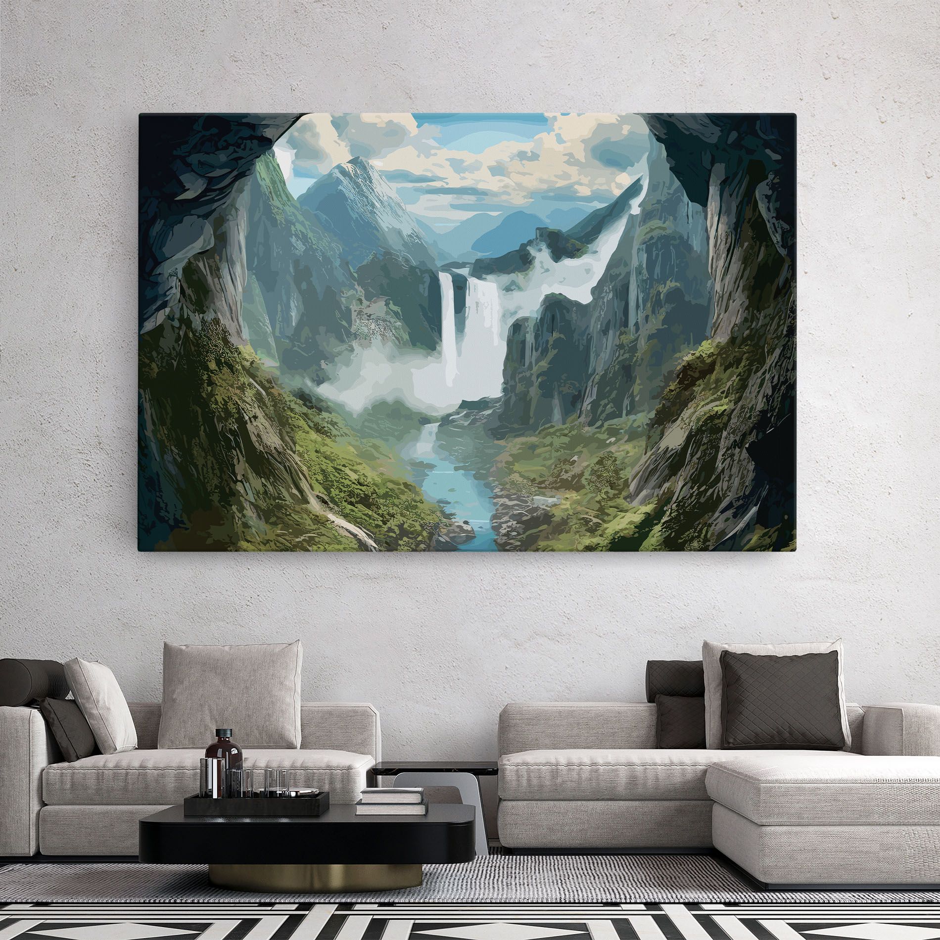 Amazing Waterfall mockup 2