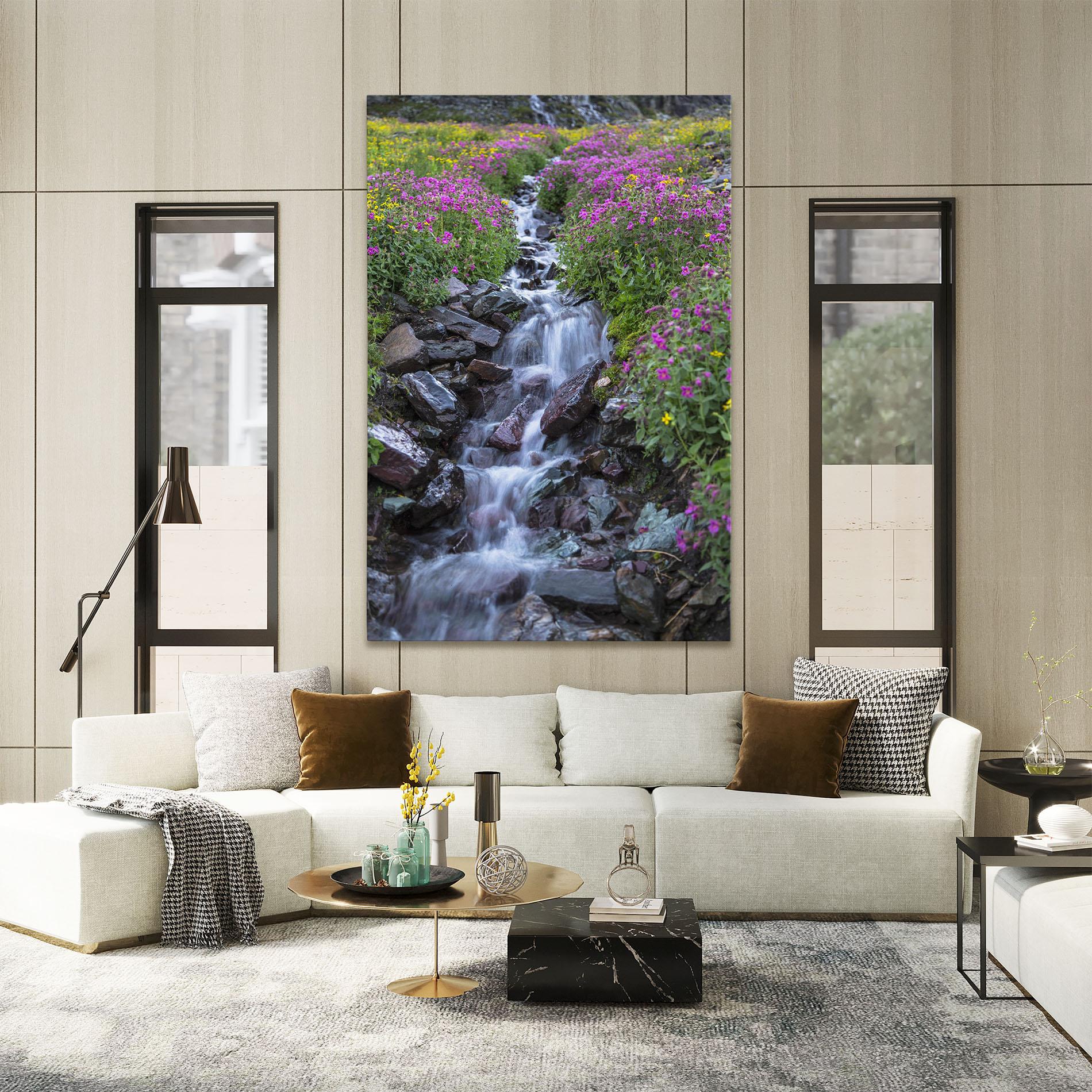 Tablou Canvas Water Falling Field mockup 2