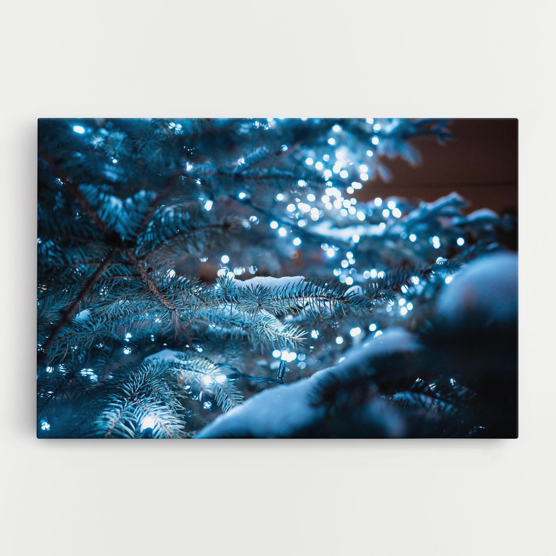 Tablou Canvas Blue Christmas Tree mockup 0
