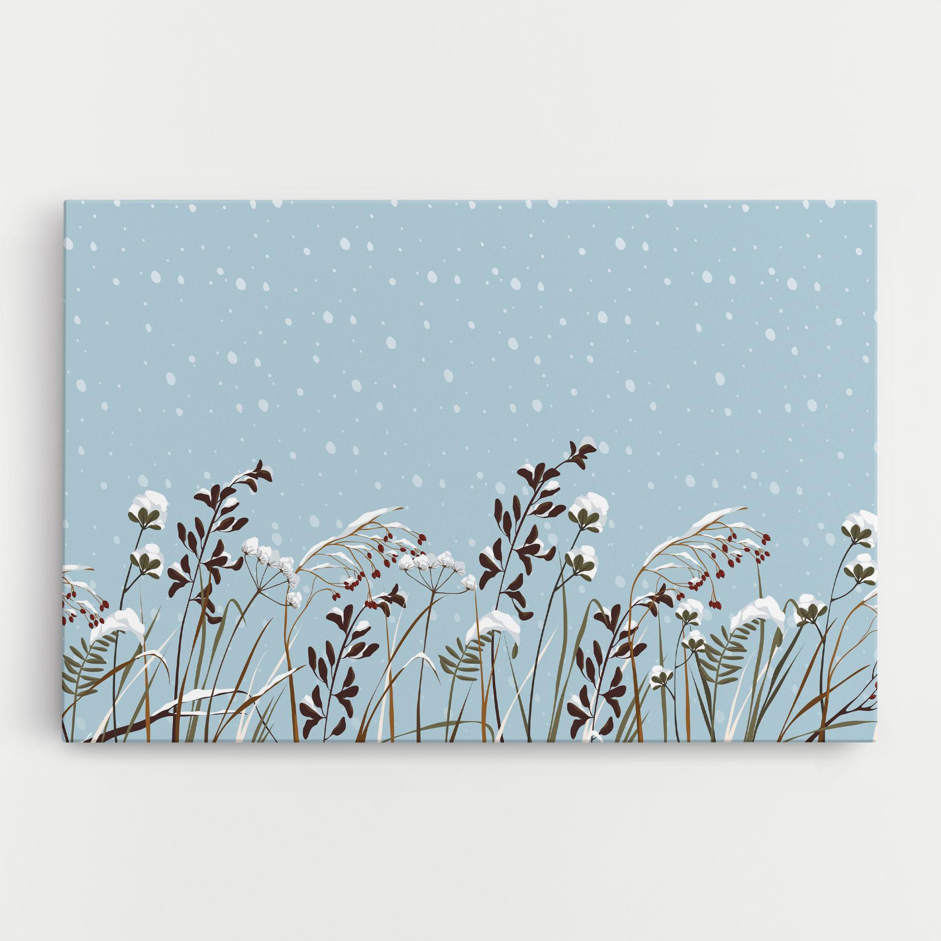 Tablou Canvas Snow Plants mockup 0
