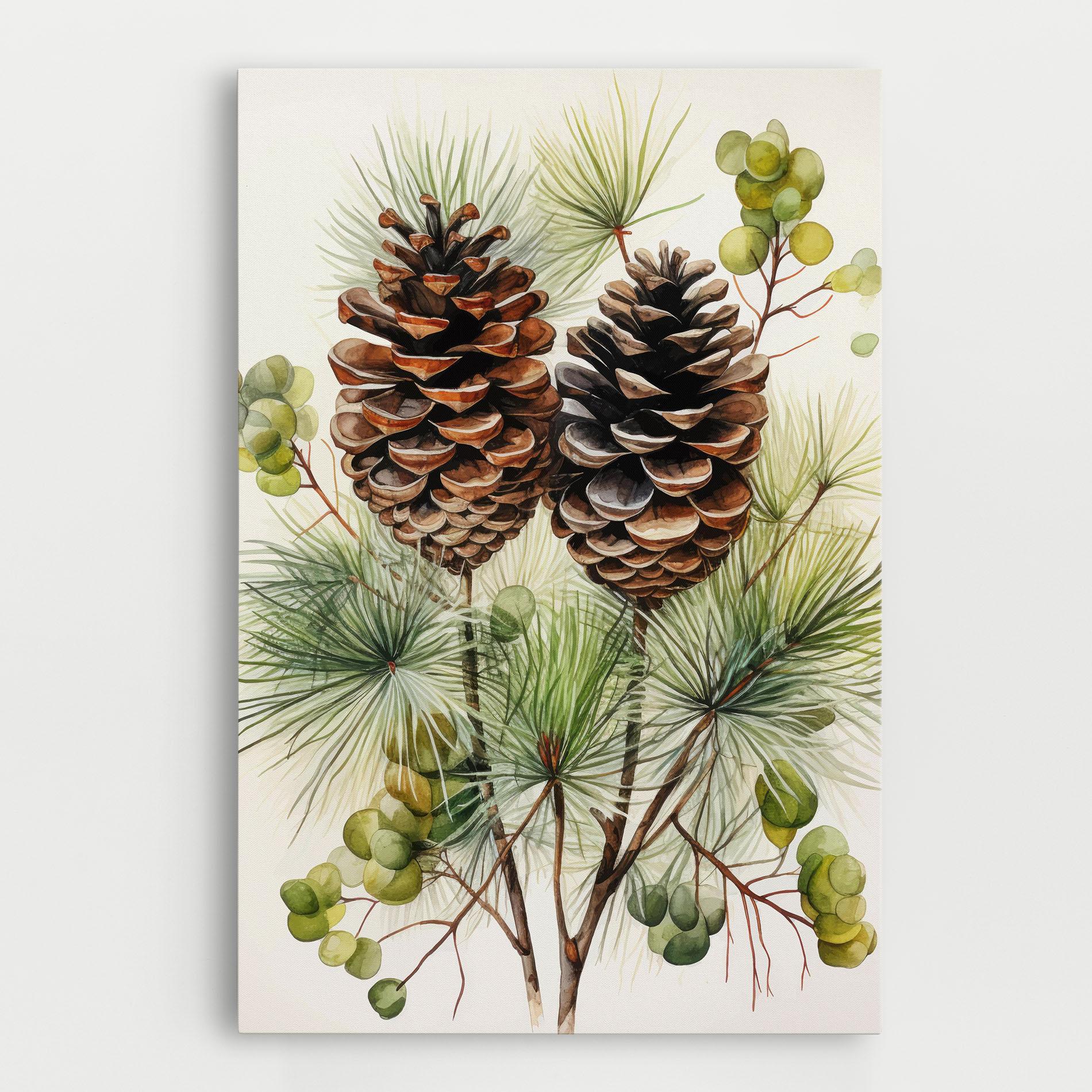 Tablou Canvas Brown Cones mockup 0