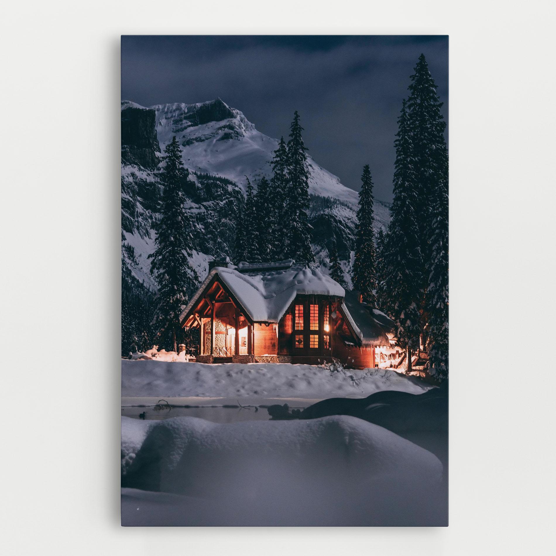 Tablou Canvas Winter House mockup 0