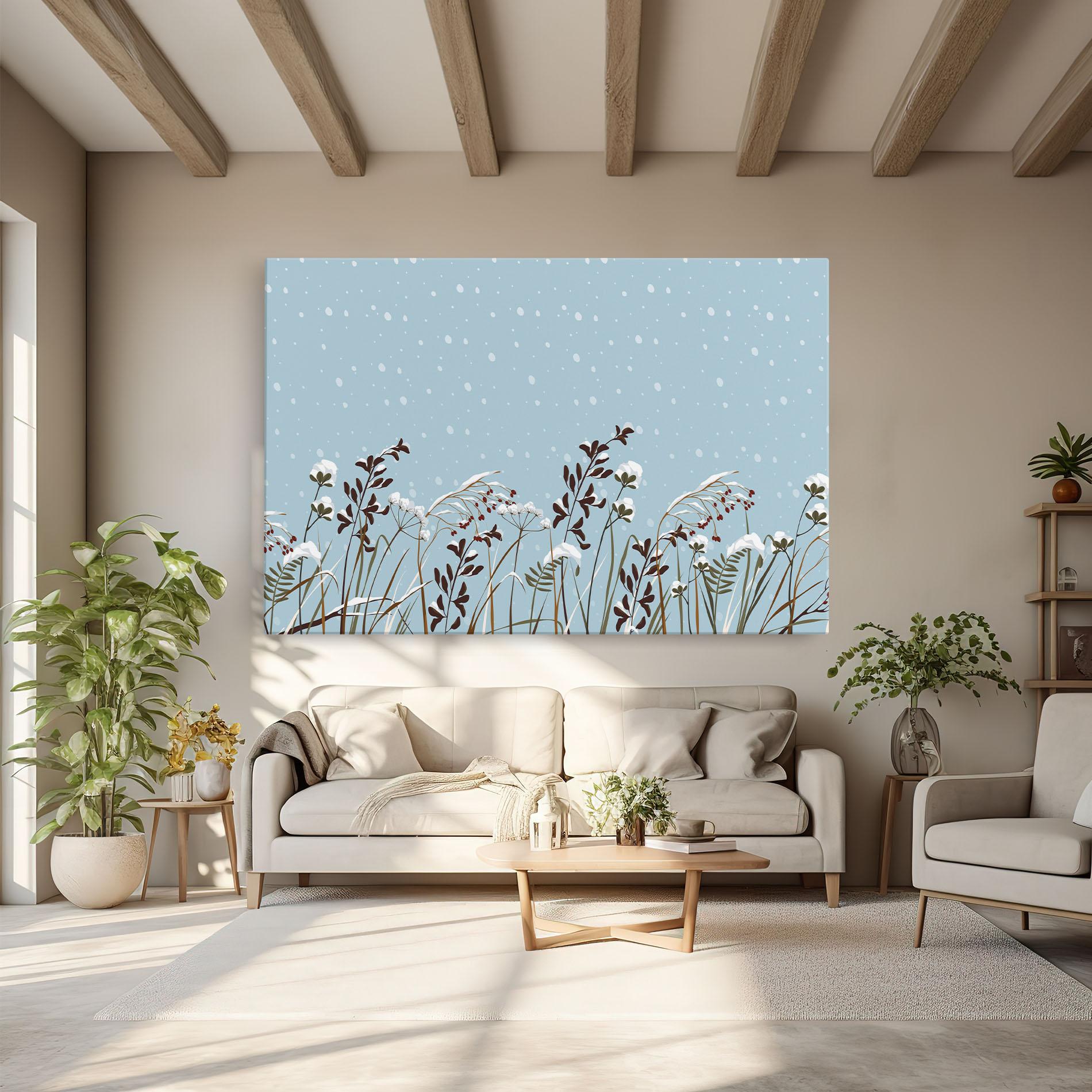 Tablou Canvas Snow Plants mockup 6