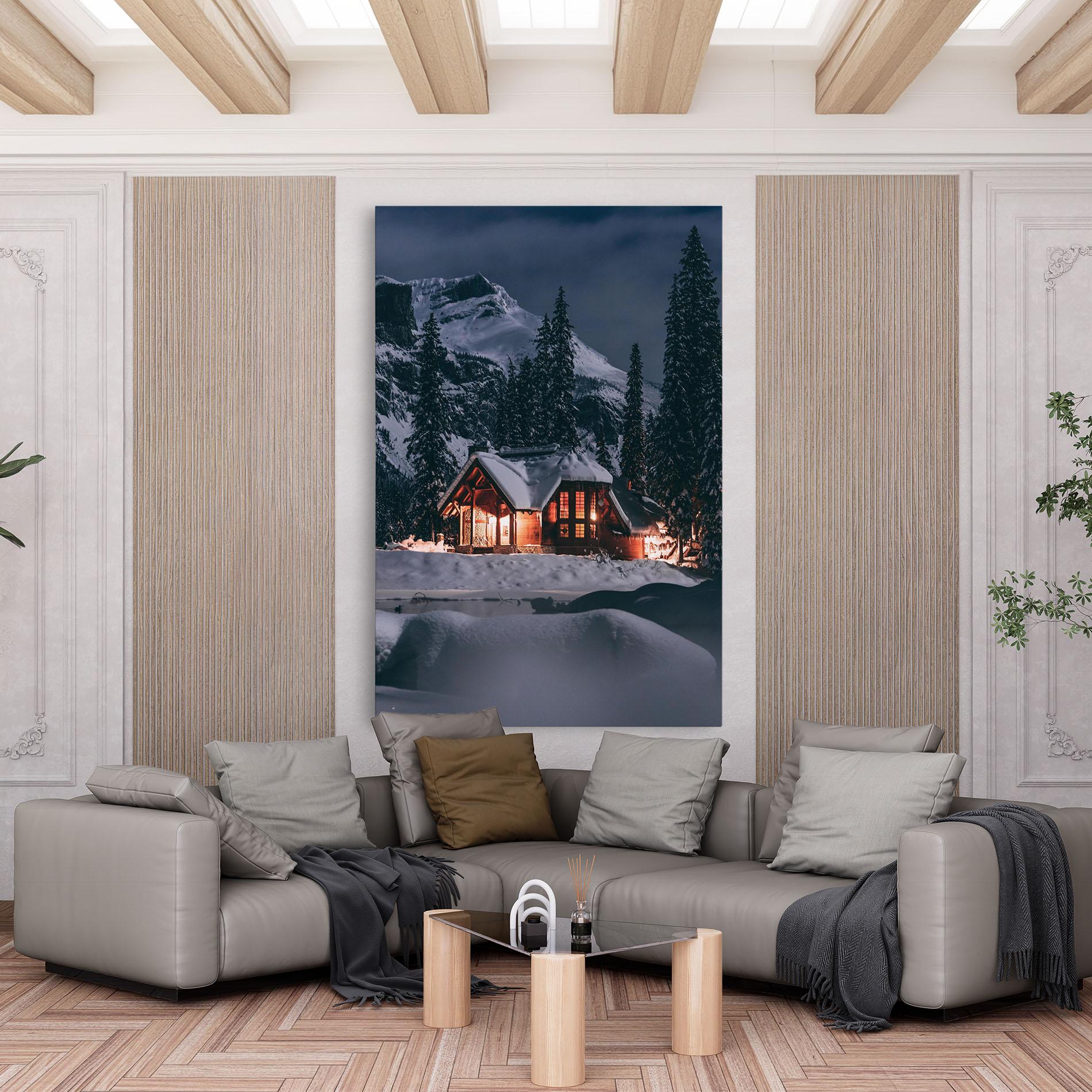 Tablou Canvas Winter House mockup 6