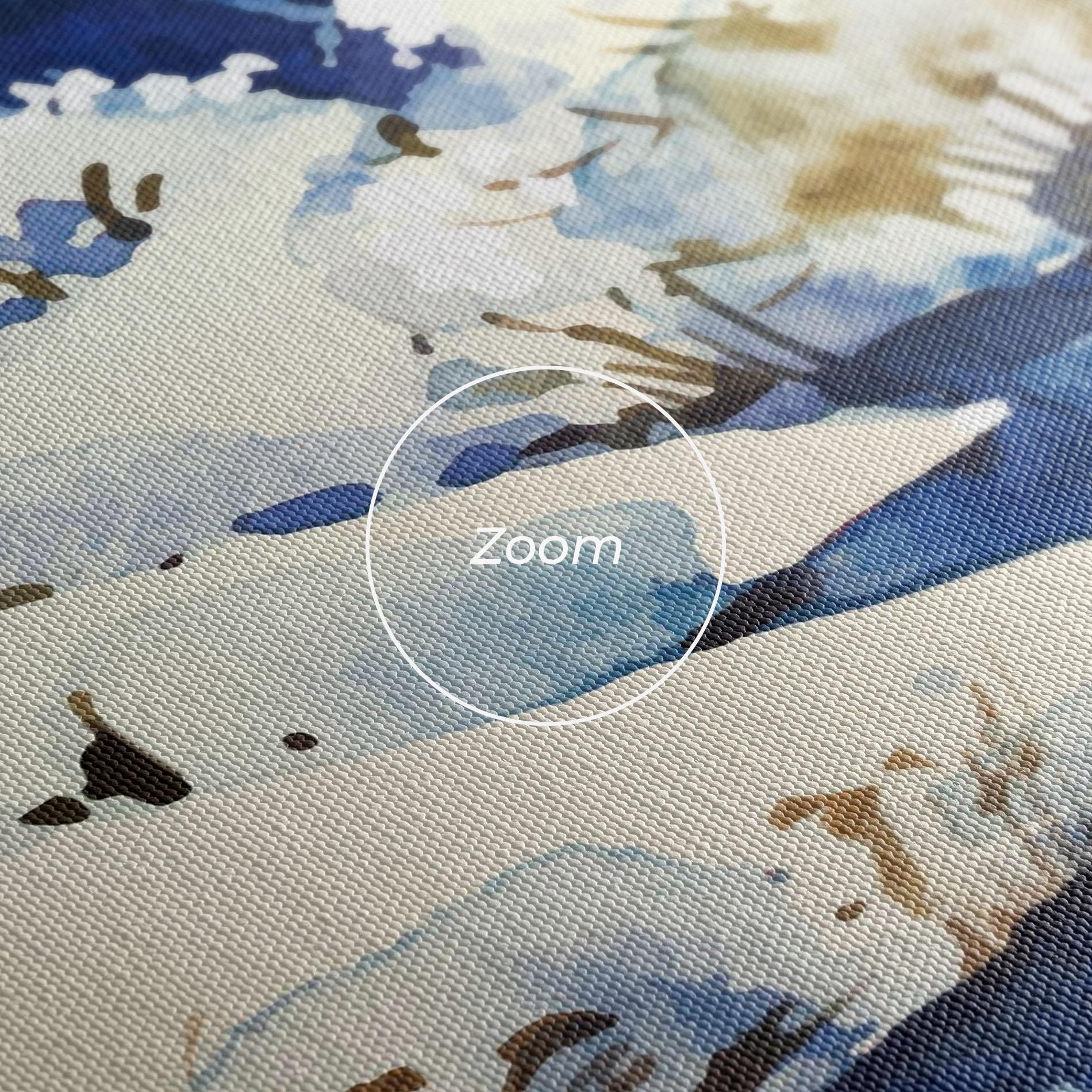 Tablou Canvas Blue Trees Winter mockup 3