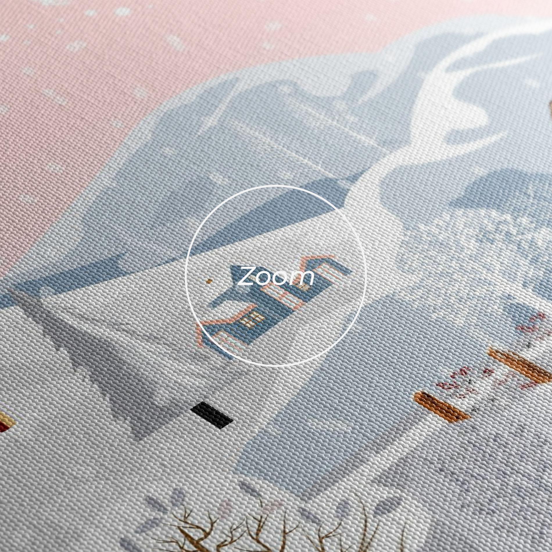 Tablou Canvas Pink Sky Winter mockup 3